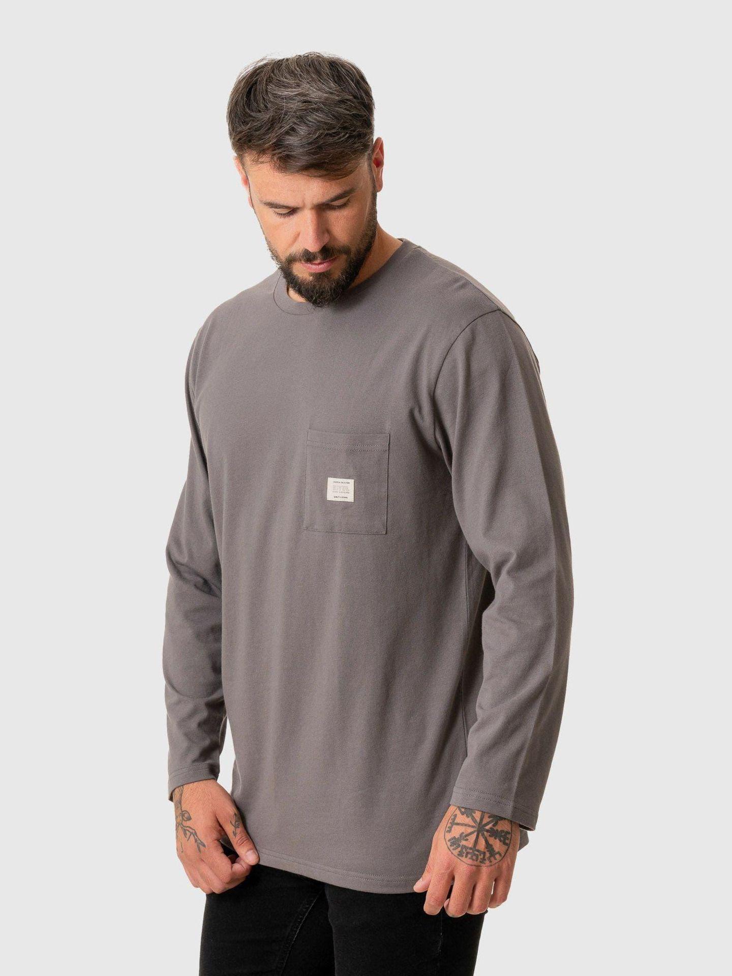 Polera Kivül Hombre Logo Ml KV009 Gris-3