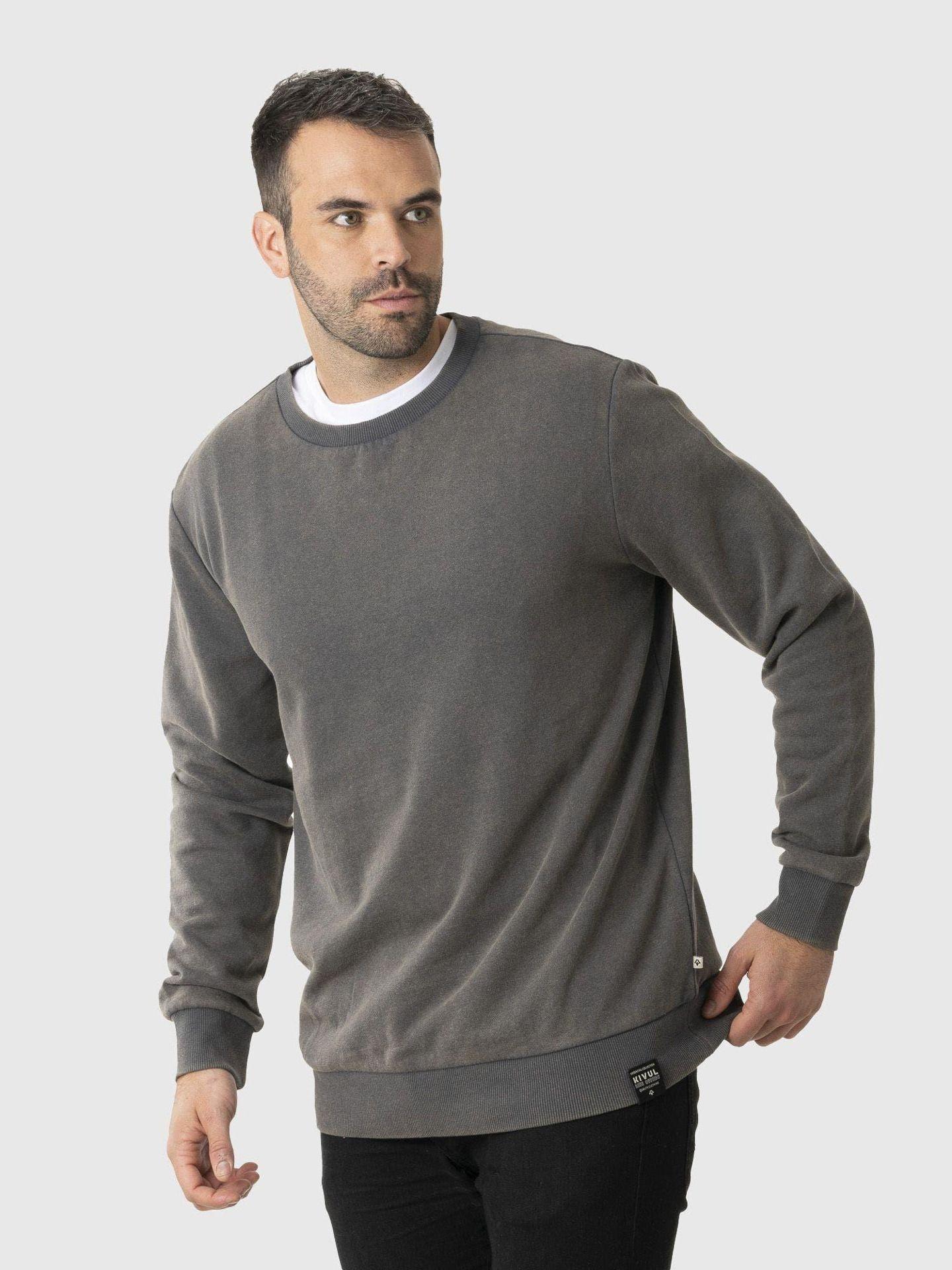 Polerón Kivül Hombre Vencel Reciclado KV018 Gris-1