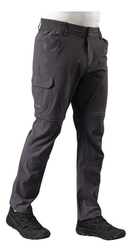 Pantalon Andesgear Hombre Desmontable Chacabuco Gris-0