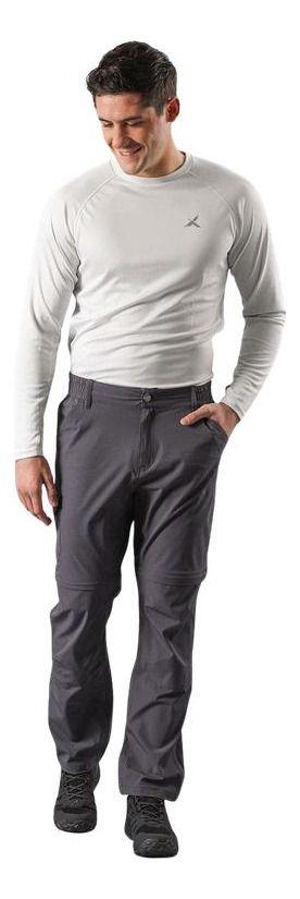 Pantalon Andesgear Hombre Desmontable Chacabuco Gris-2