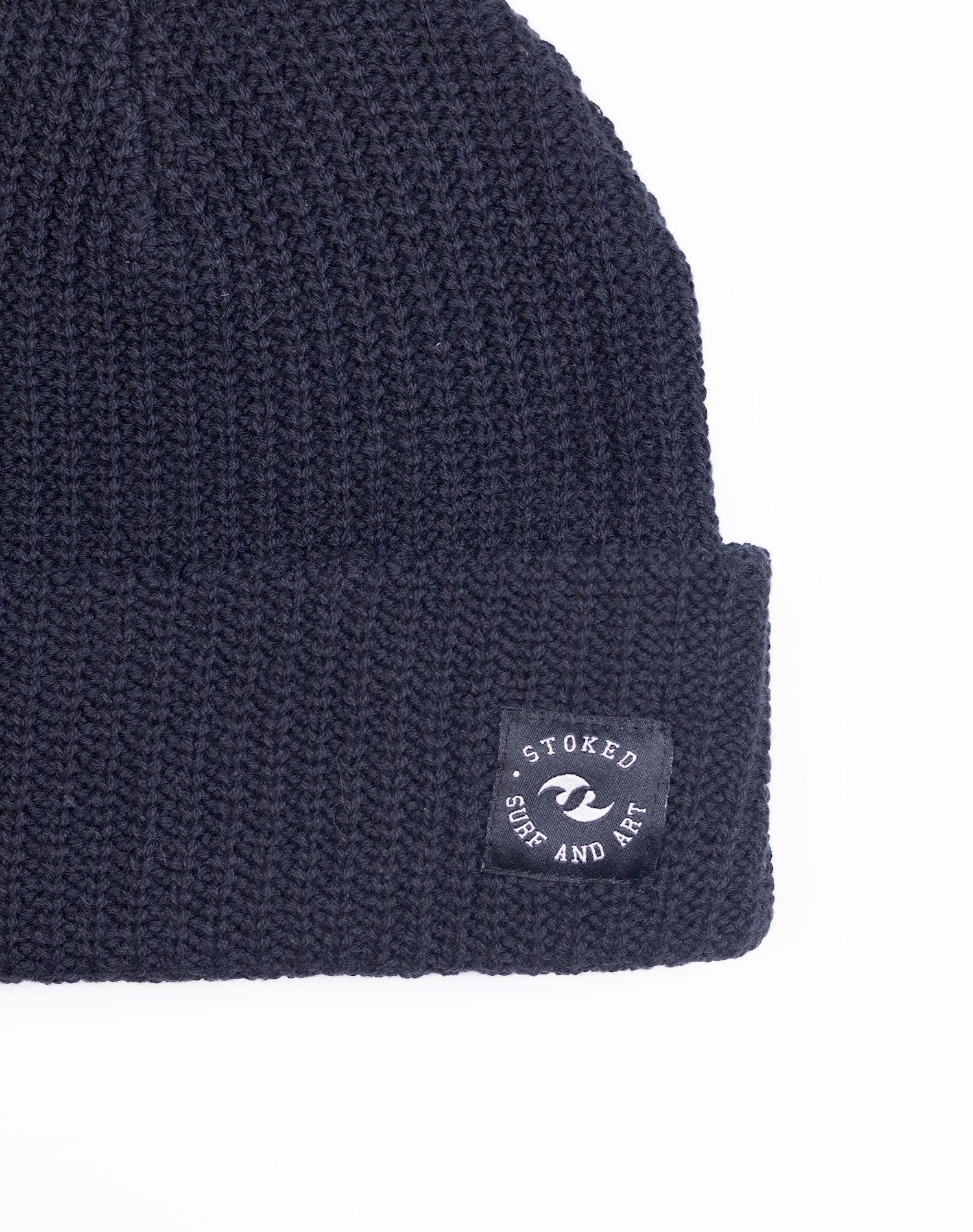 Gorro Beanie Stoked Unisex Classic Negro-2