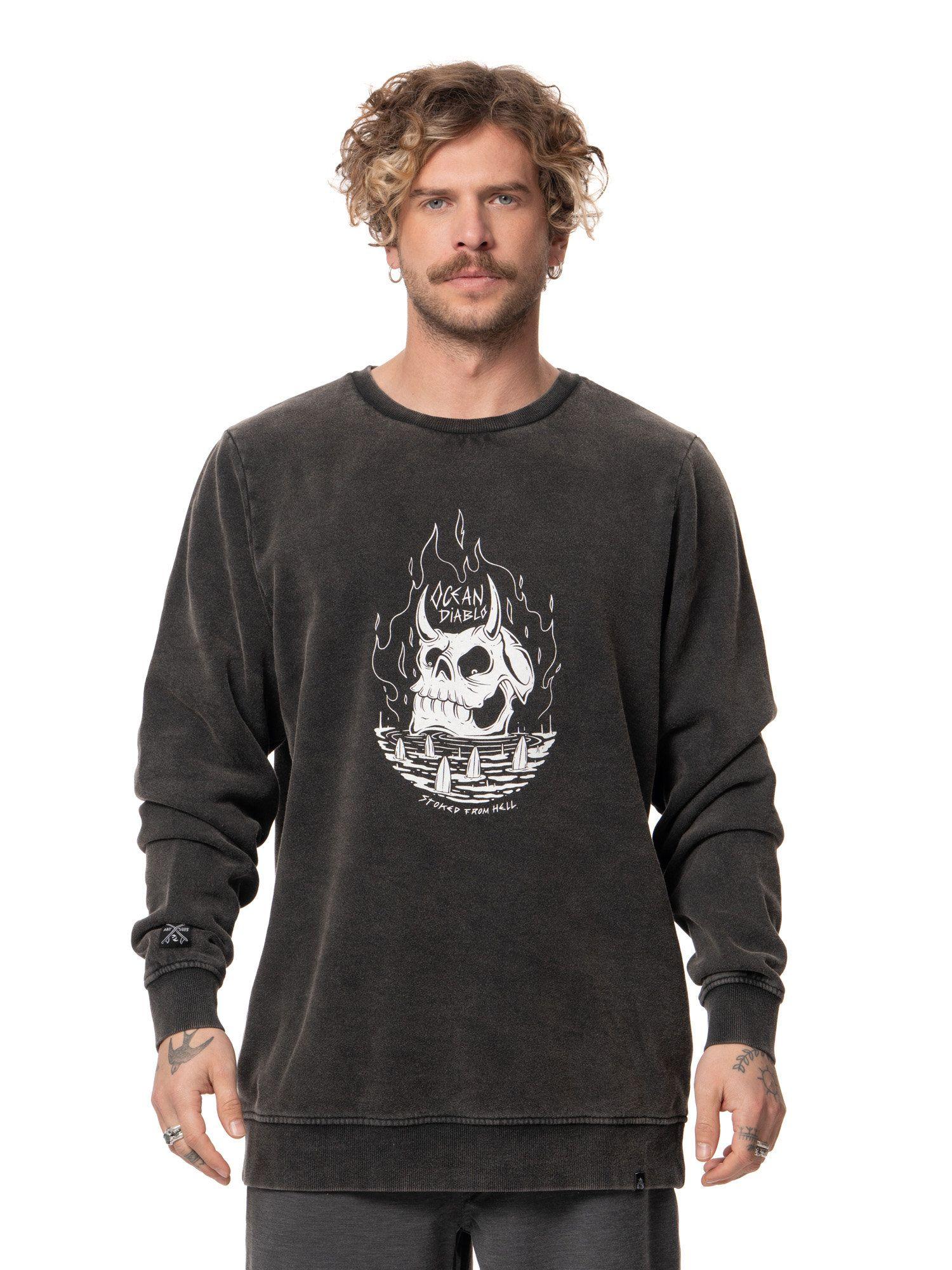 Polerón Stoked Hombre Arte Negro-1