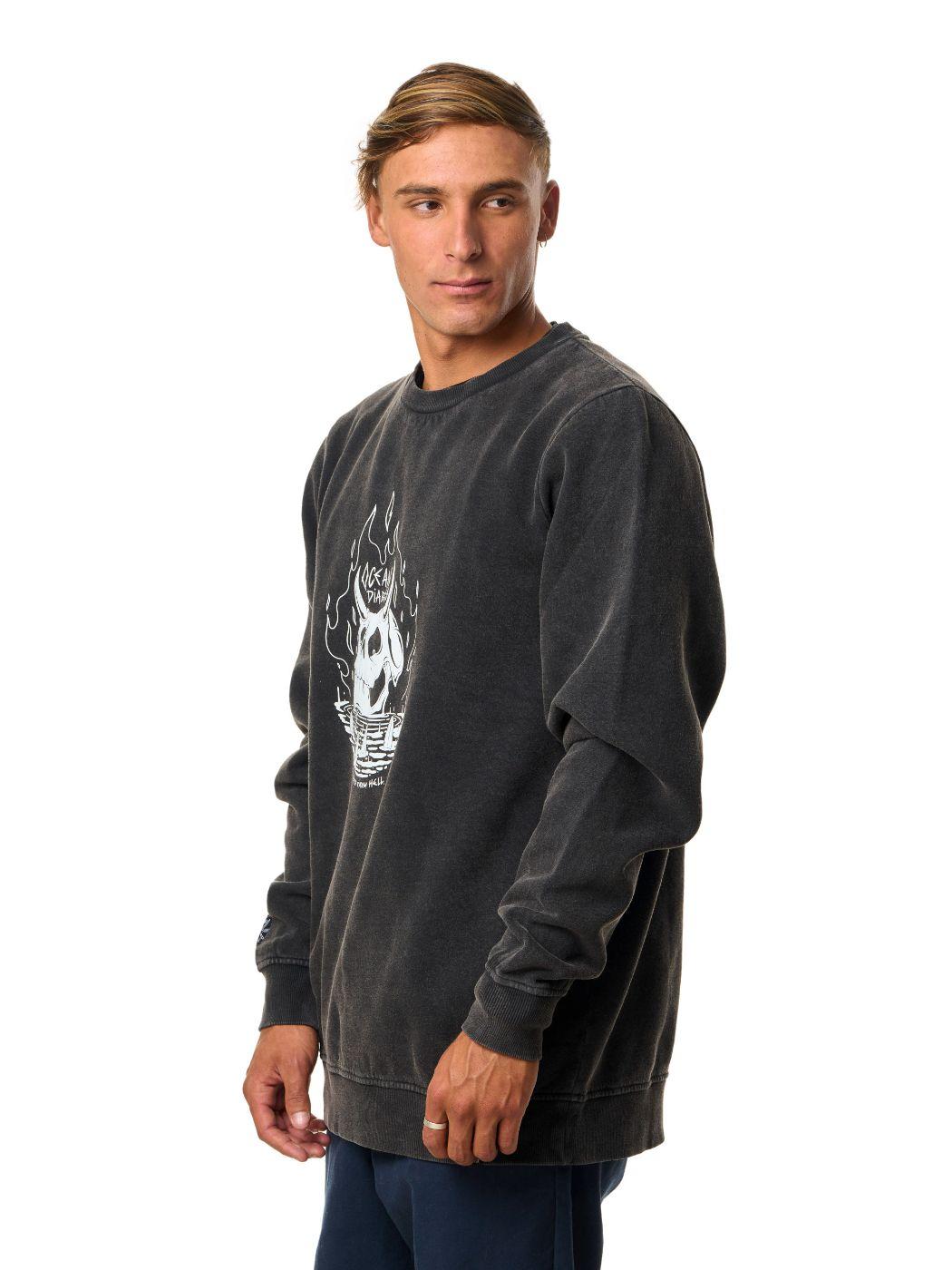 Polerón Stoked Hombre Arte Negro-4