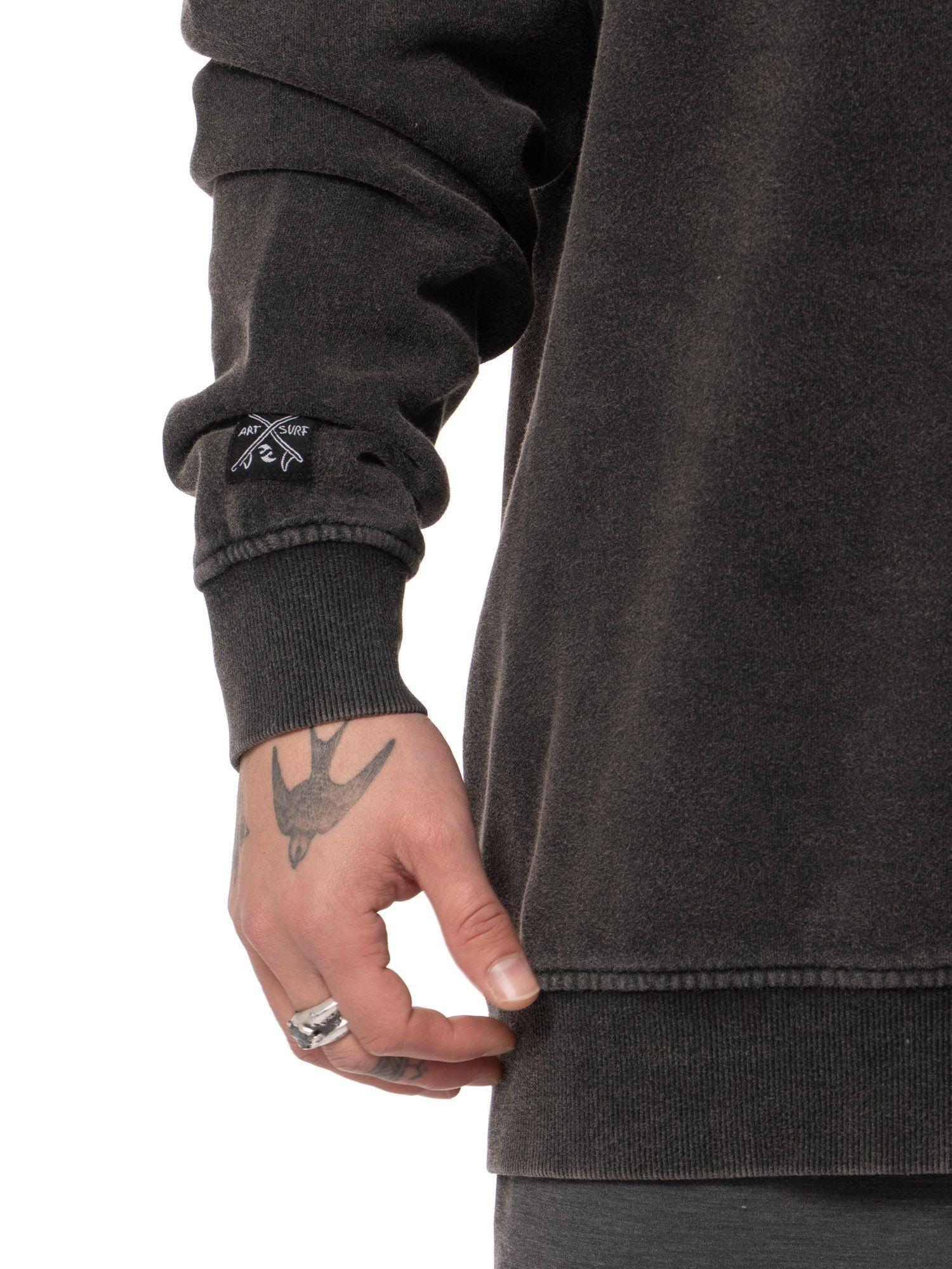 Polerón Stoked Hombre Arte Negro-9