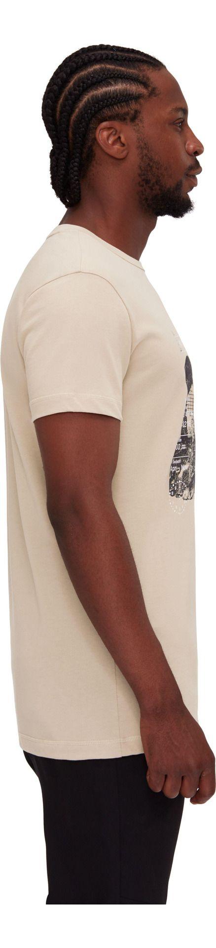 Polera Mammut Hombre Manga Corta Massone Rocks Beige-2