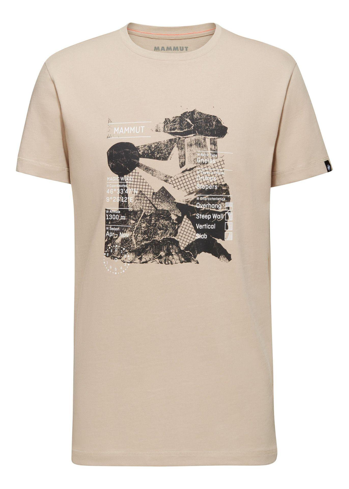 Polera Mammut Hombre Manga Corta Massone Rocks Beige-3