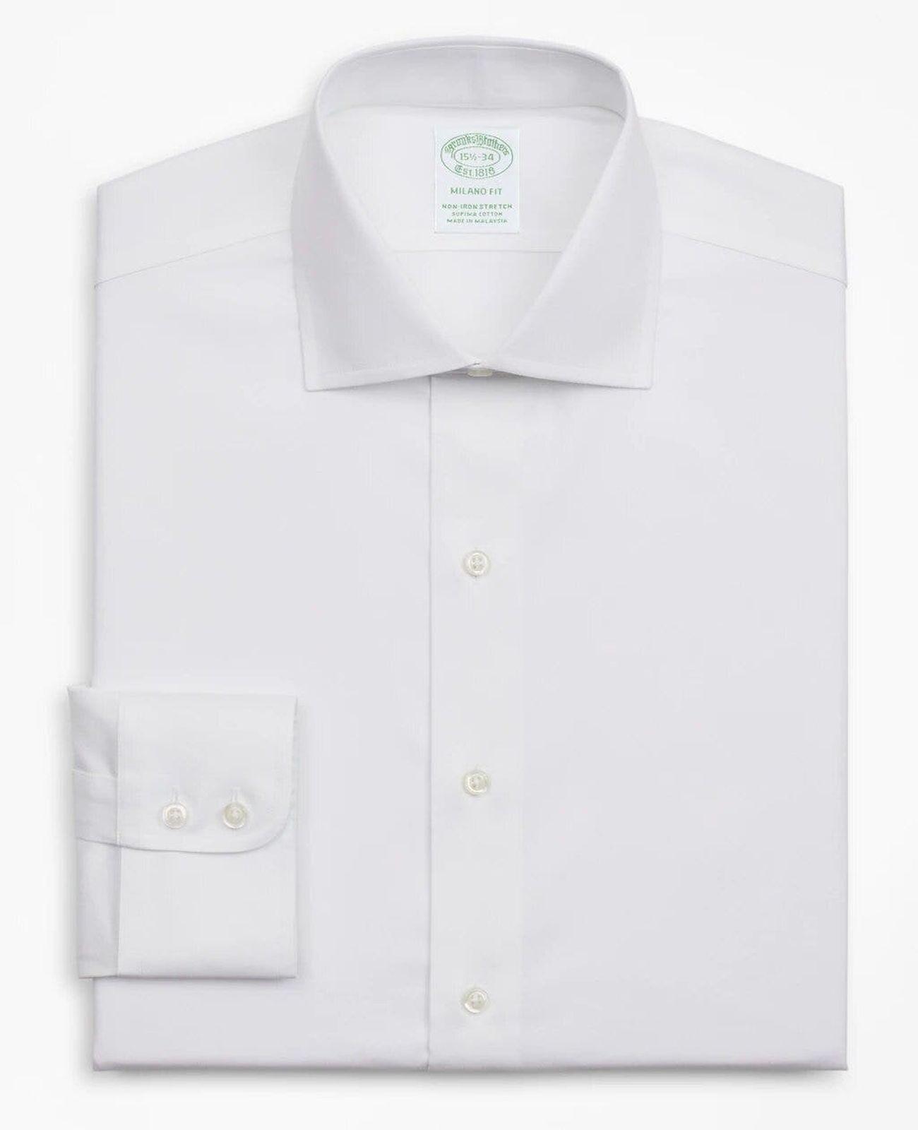 Camisa Stretch Slim-Fit Non-Iron Twill Collar Blanco-3