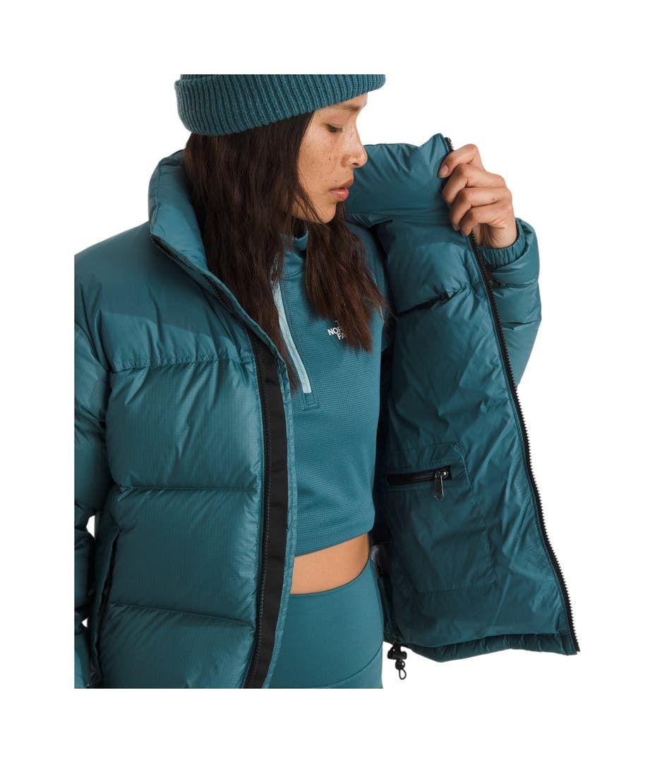Chaqueta De Pluma 1996 Retro Nuptse Mujer Azul-3