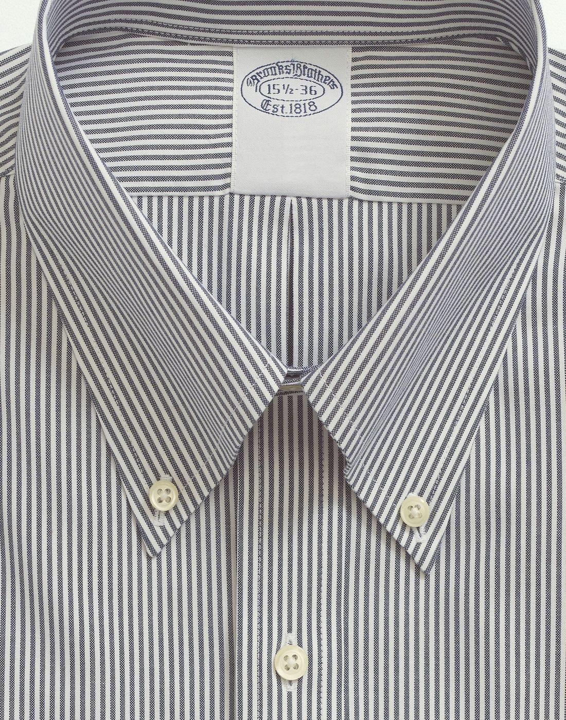 Camisa Brooks Brothers Hombre Sppt Pbd Reg Candy Stp Azul-2