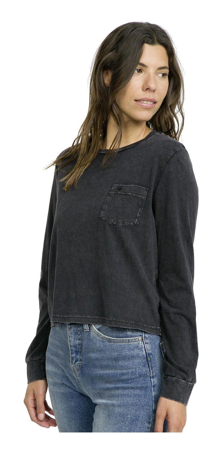 Polera Kivül Mujer Femenino Dink Lavada Negro-2