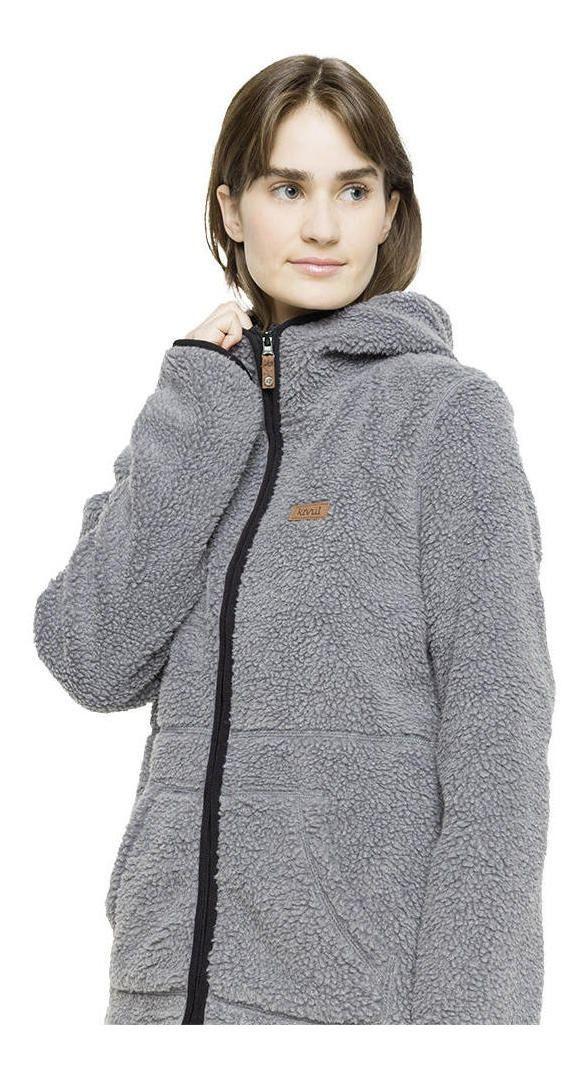 Polar Kivül Mujer Blu Shaggy Gris-2