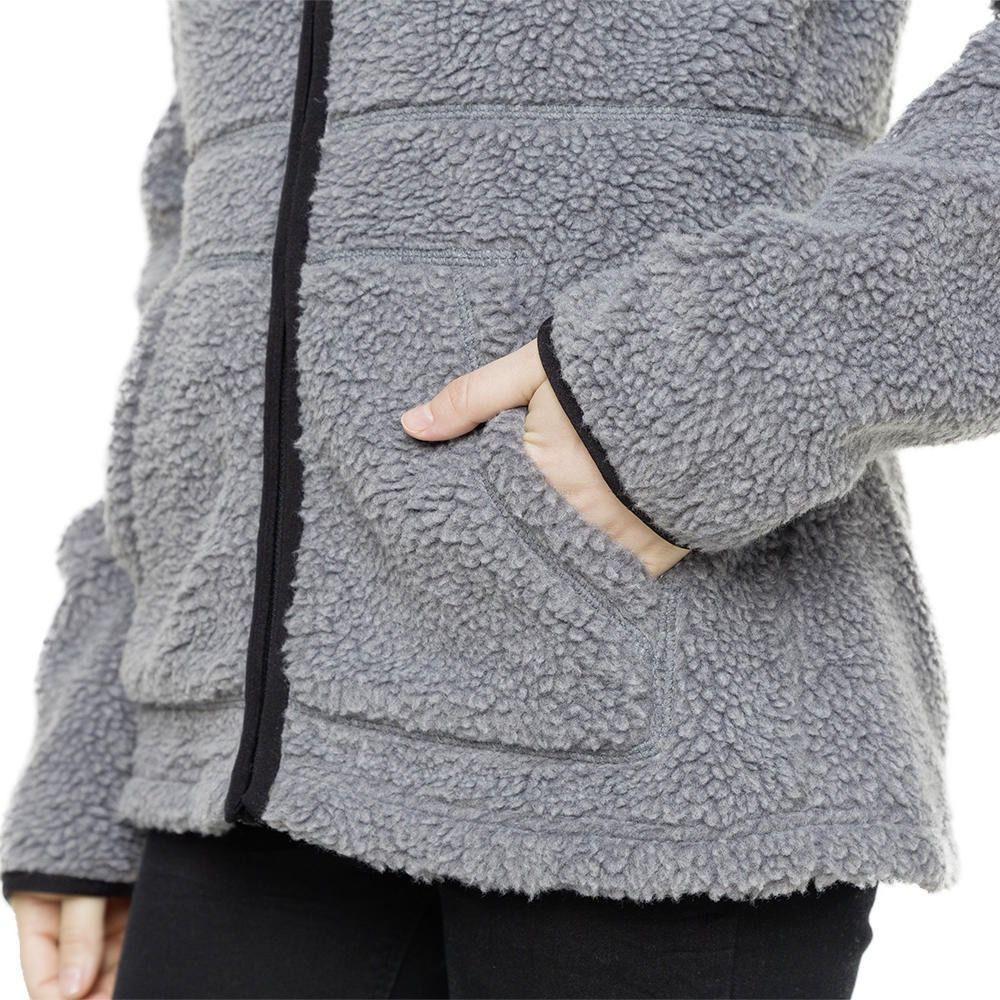 Polar Kivül Mujer Blu Shaggy Gris-3