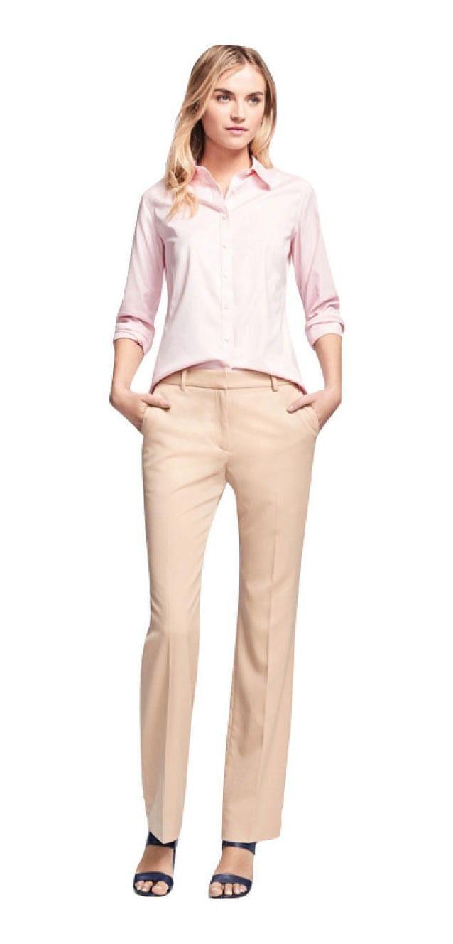 Blusa Brooks Brothers Mujer Non-iron Fitted Dress Rosado Rosado-1