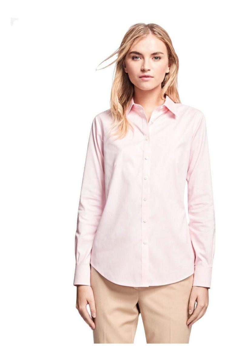 Blusa Brooks Brothers Mujer Non-iron Fitted Dress Rosado Rosado-2