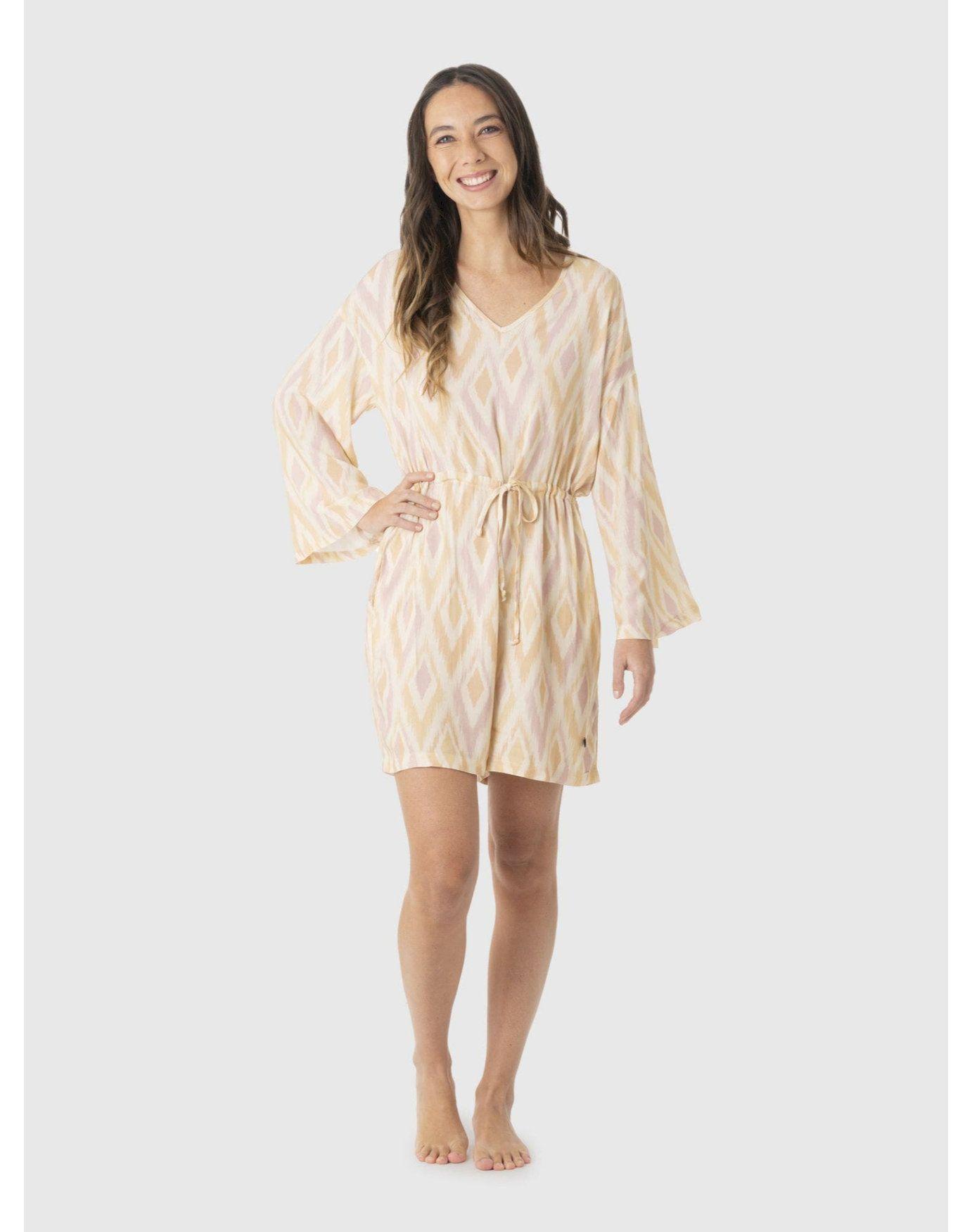 Vestido Stoked Mujer Marea Beige-5