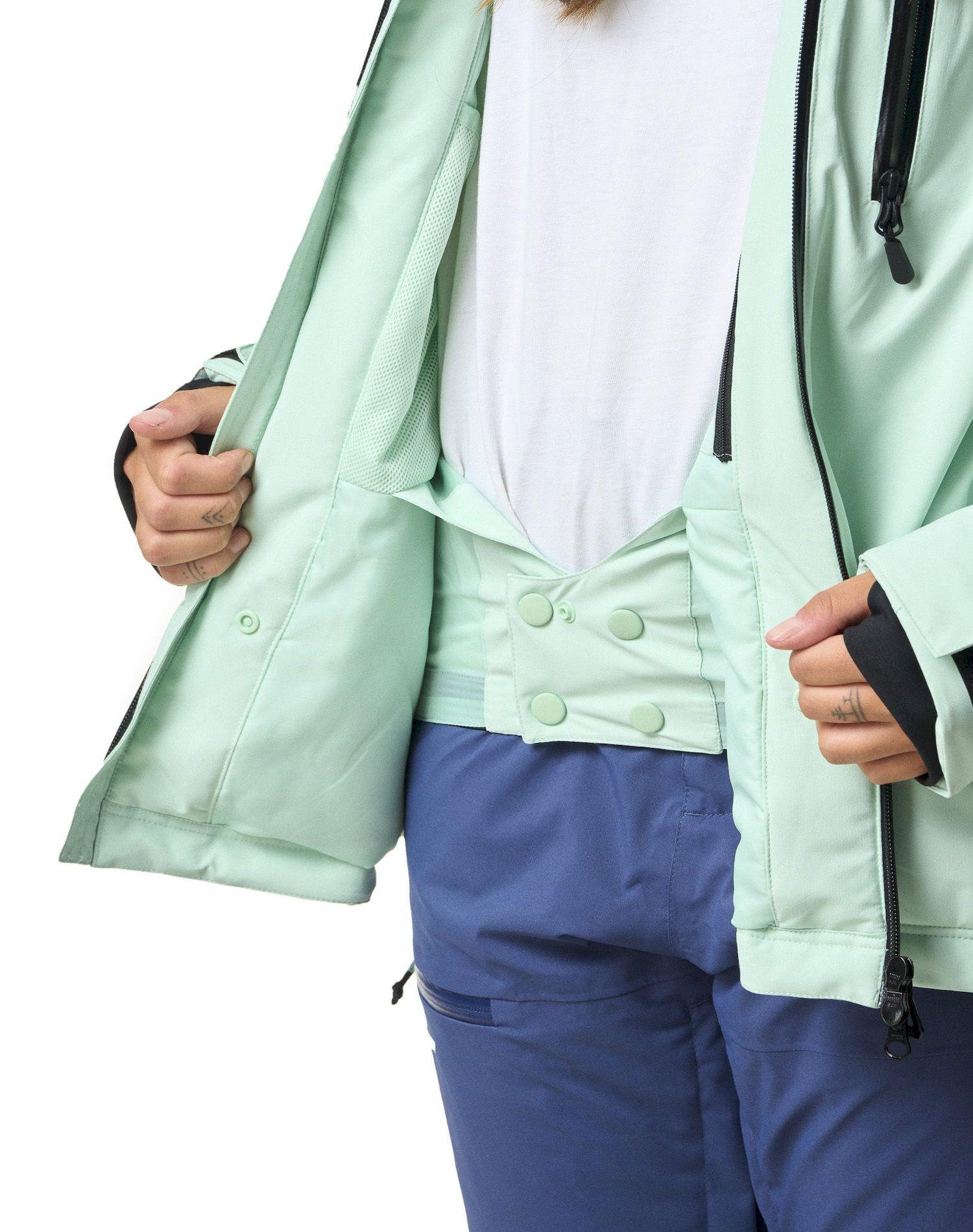 Chaqueta Kivul Mujer Koris Nieve Reciclada Verde Agua-6