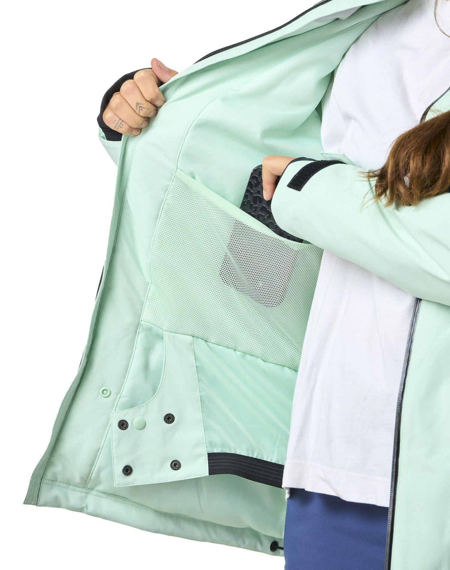 Chaqueta Kivul Mujer Koris Nieve Reciclada Verde Agua-7