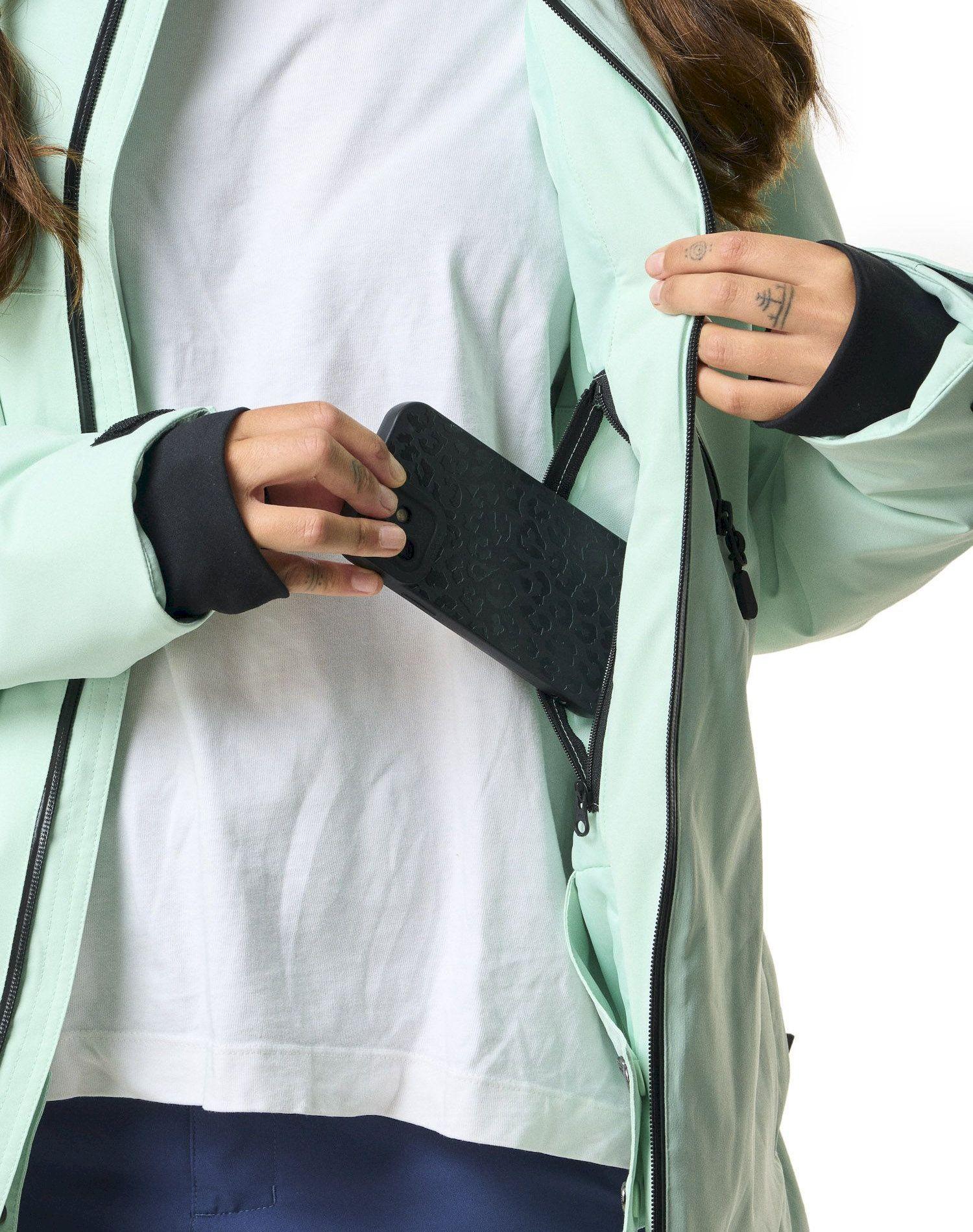 Chaqueta Kivul Mujer Koris Nieve Reciclada Verde Agua-8