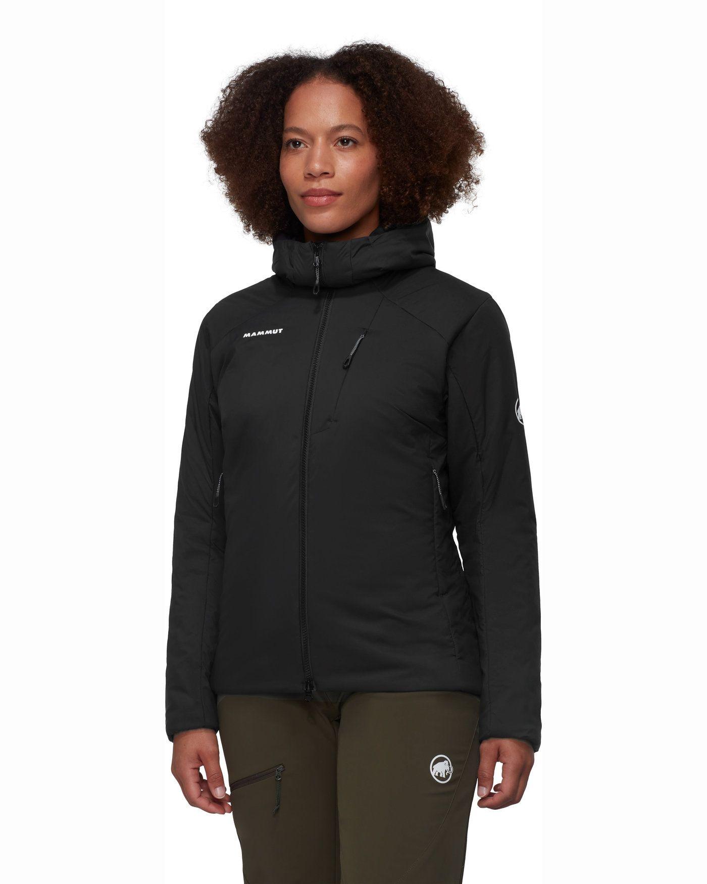 Chaqueta Mammut Mujer Rime In Flex Hooded Negro-0