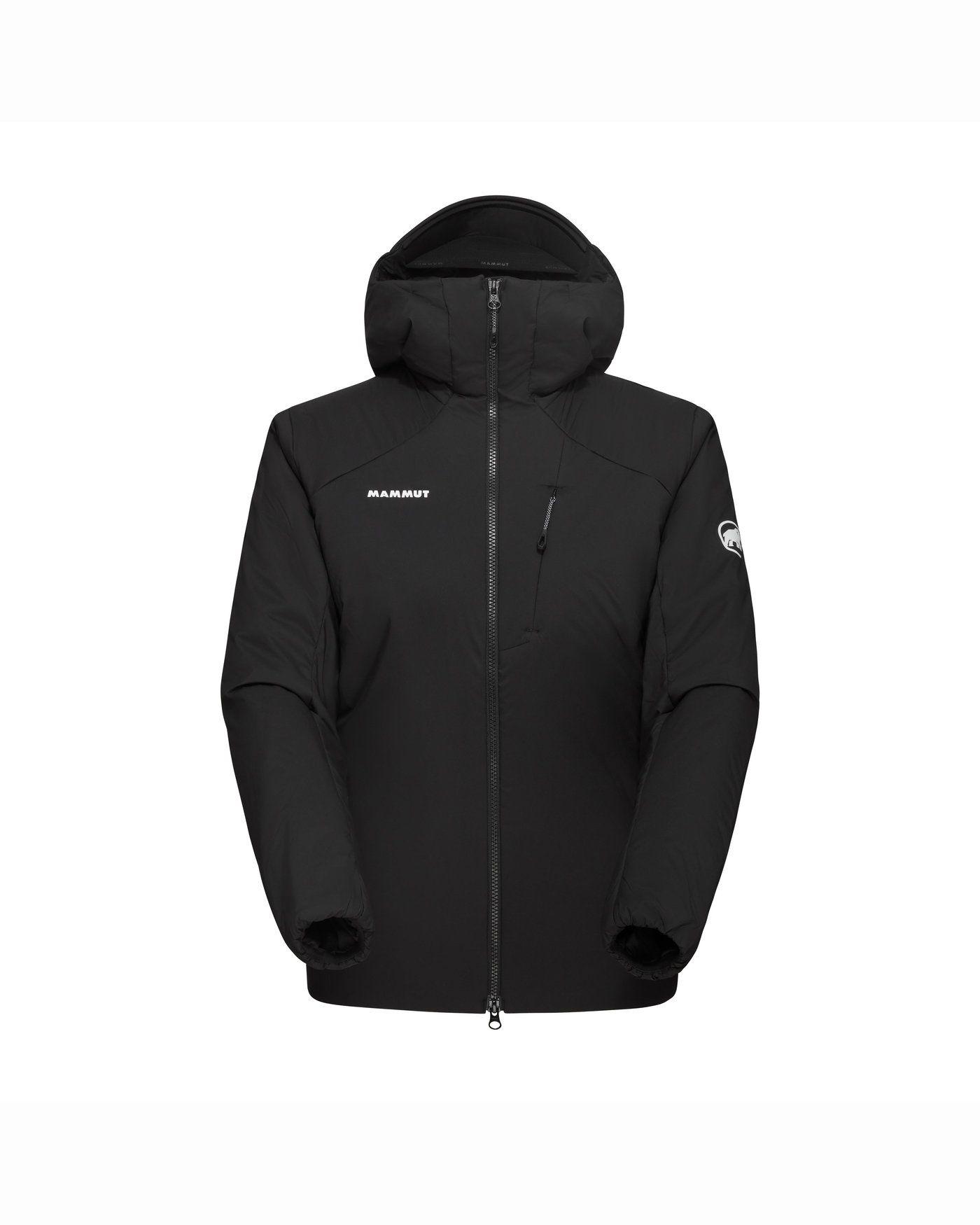 Chaqueta Mammut Mujer Rime In Flex Hooded Negro-3