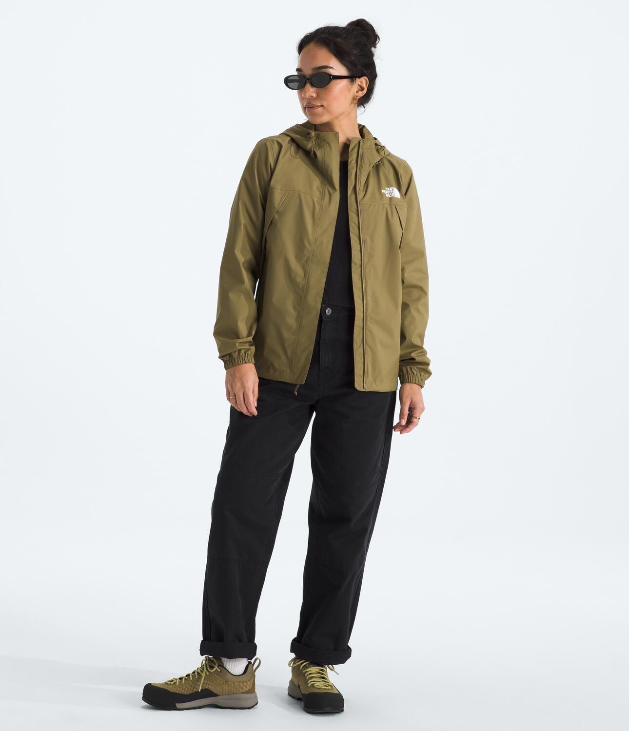 Chaqueta Impermeable Antora Mujer Café Claro-1