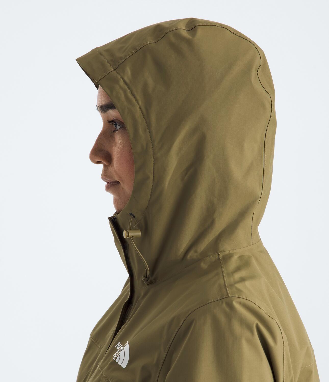 Chaqueta Impermeable Antora Mujer Café Claro-4