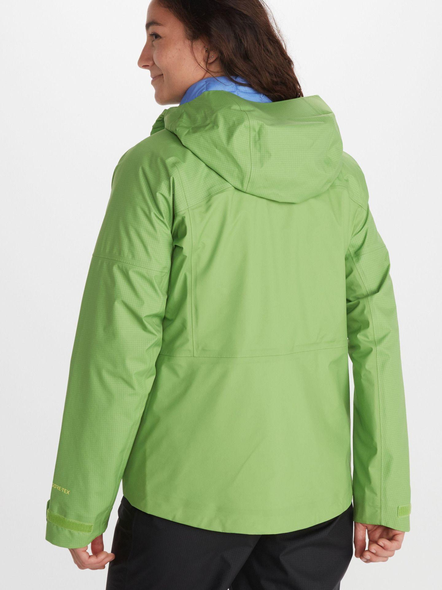 Chaqueta Marmot Mujer Impermeable Mitre Peak Gtx Verde-1