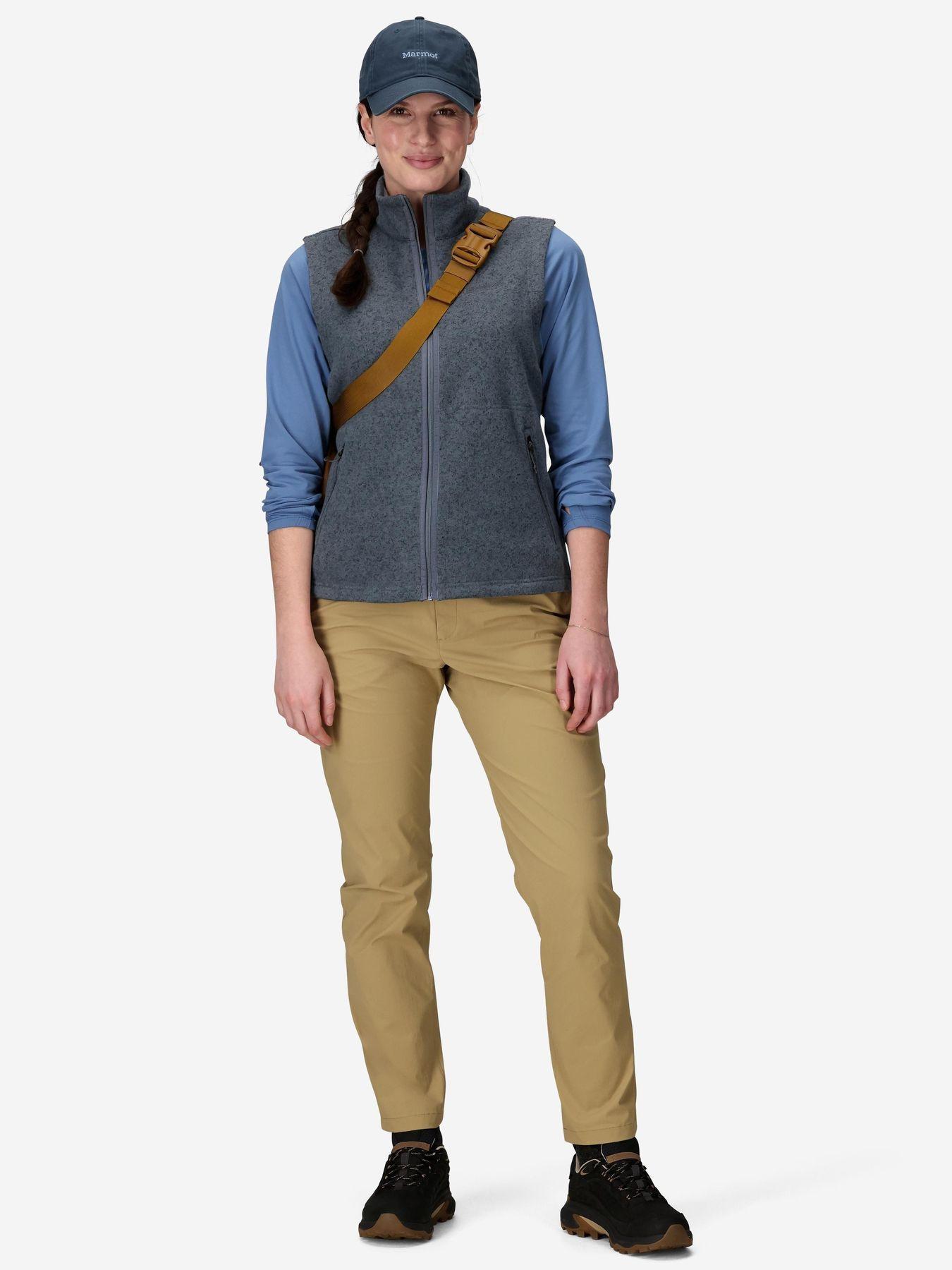 Polar Marmot Mujer Drop Line Vest Gris-2