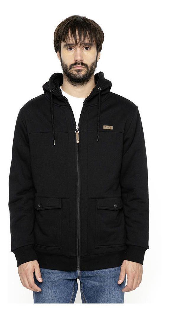 Polerón Kivül Hombre Keto Sherpa Hoodie Negro-0