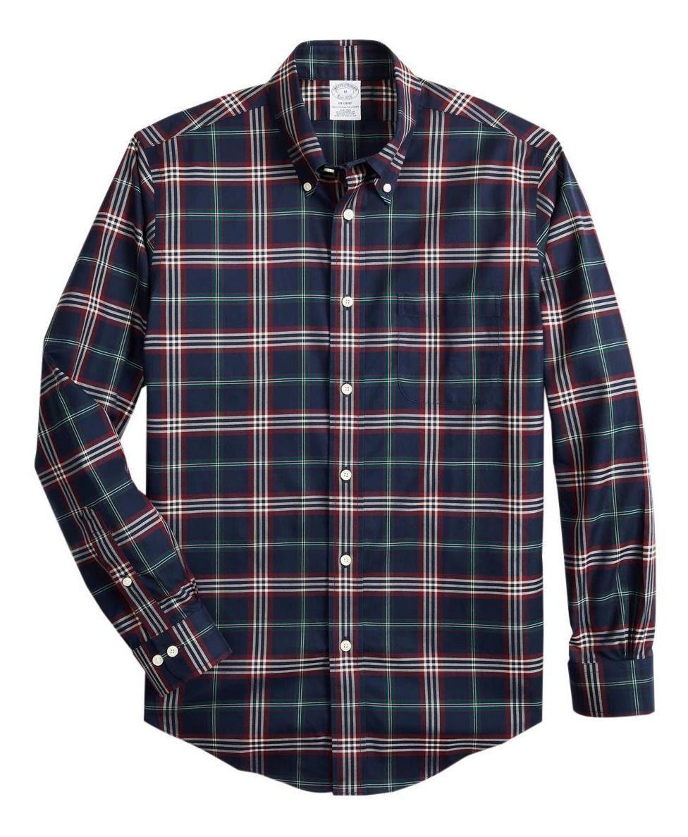 Camisa Brooks Brothers Hombre Non-iron Regent Fit- BB42 Azul-0