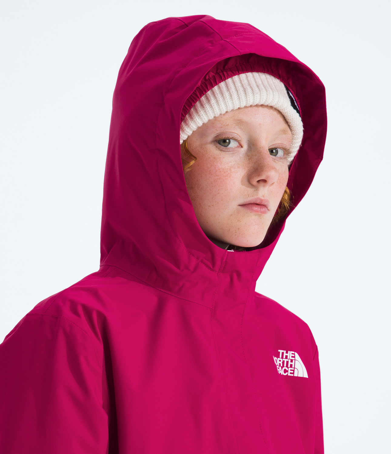 Chaqueta Impermeable Warm Antora Niña Rosado-4