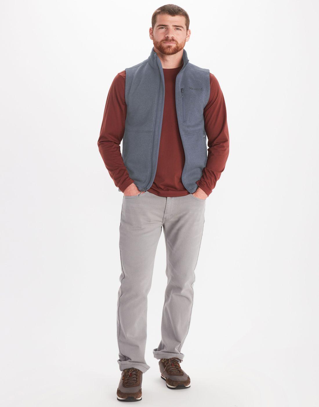 Polar Marmot Hombre Drop Line Vest Gris-0