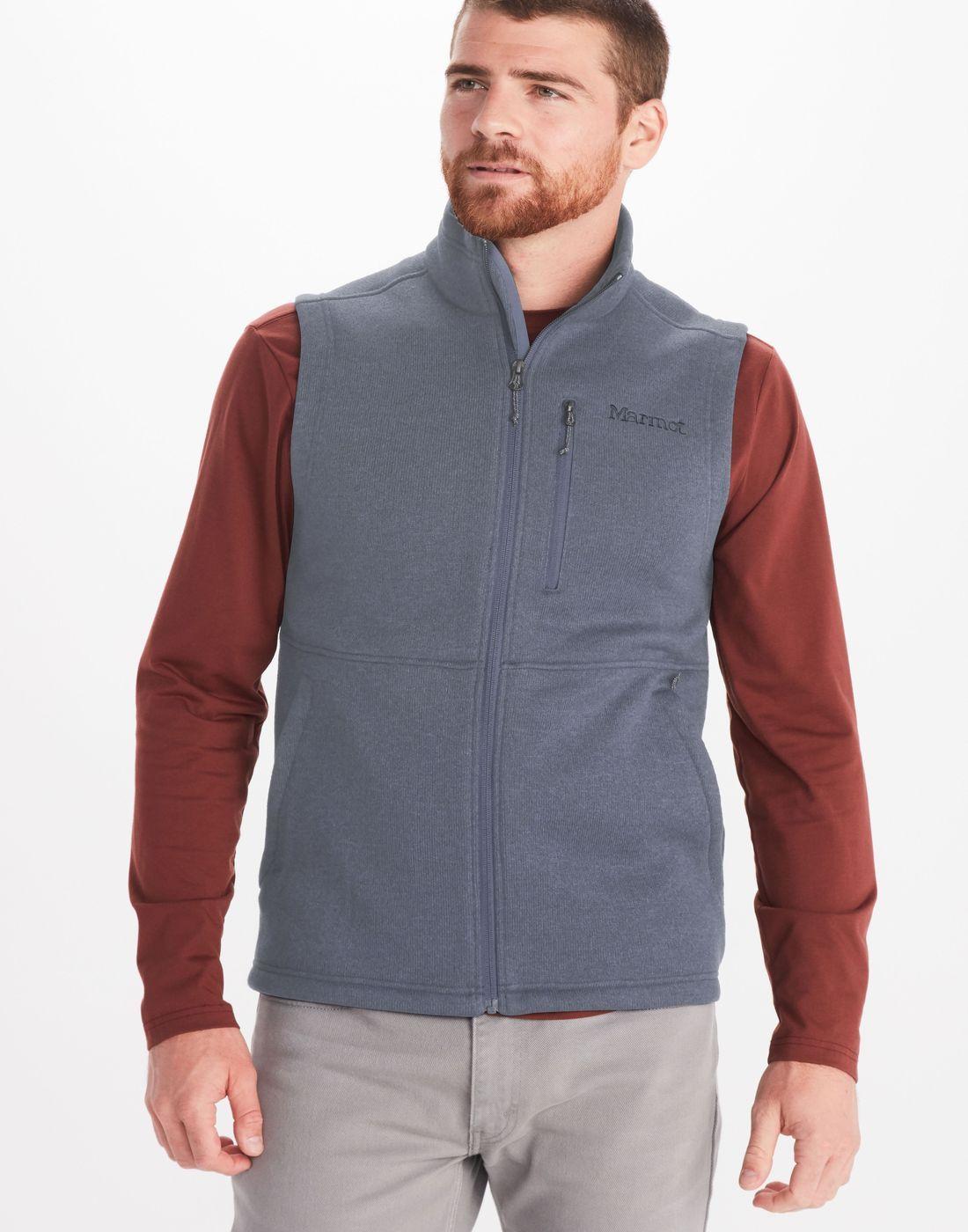 Polar Marmot Hombre Drop Line Vest Gris-1