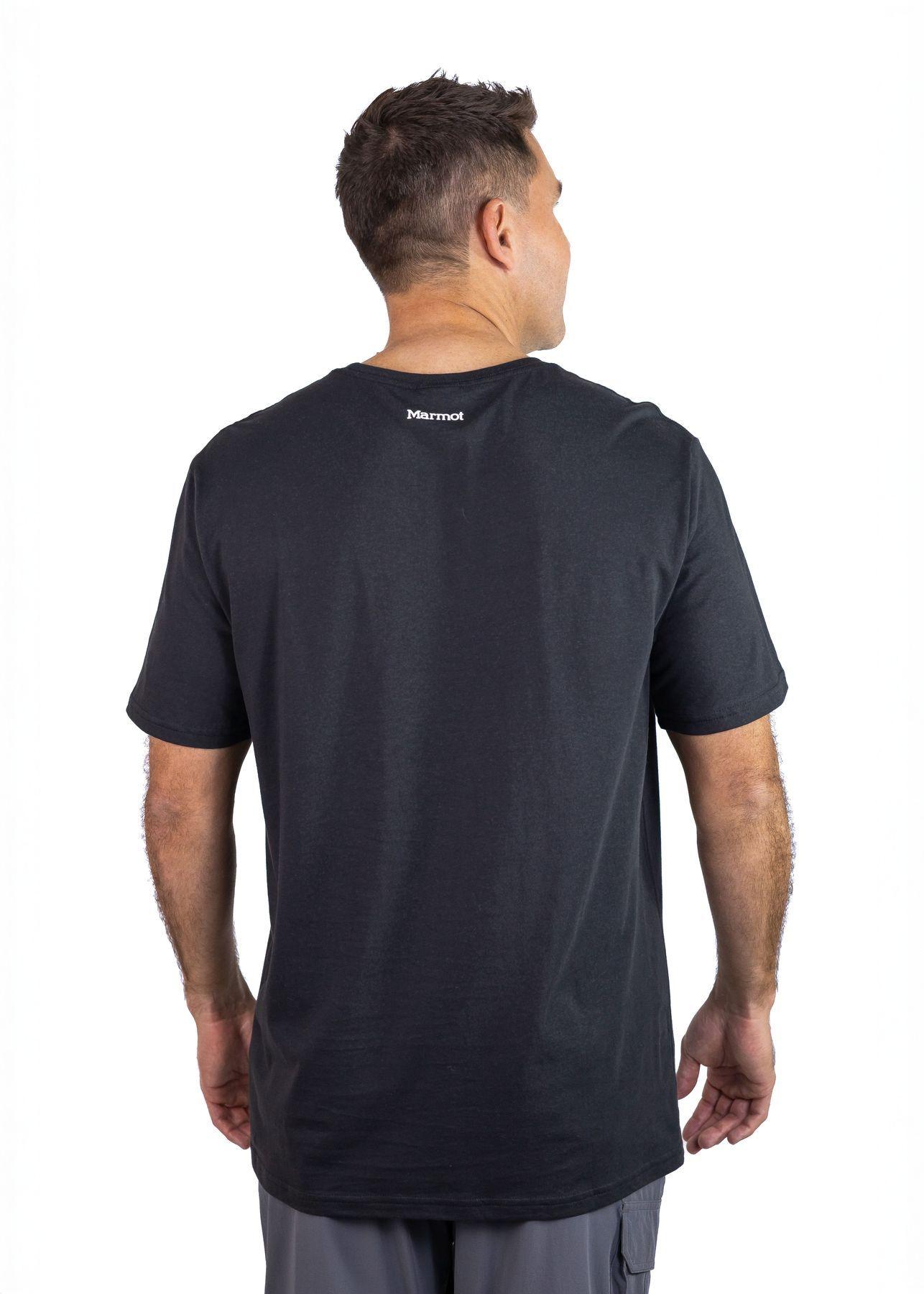 Polera Marmot Hombre Retro Logo Tee Negro-2