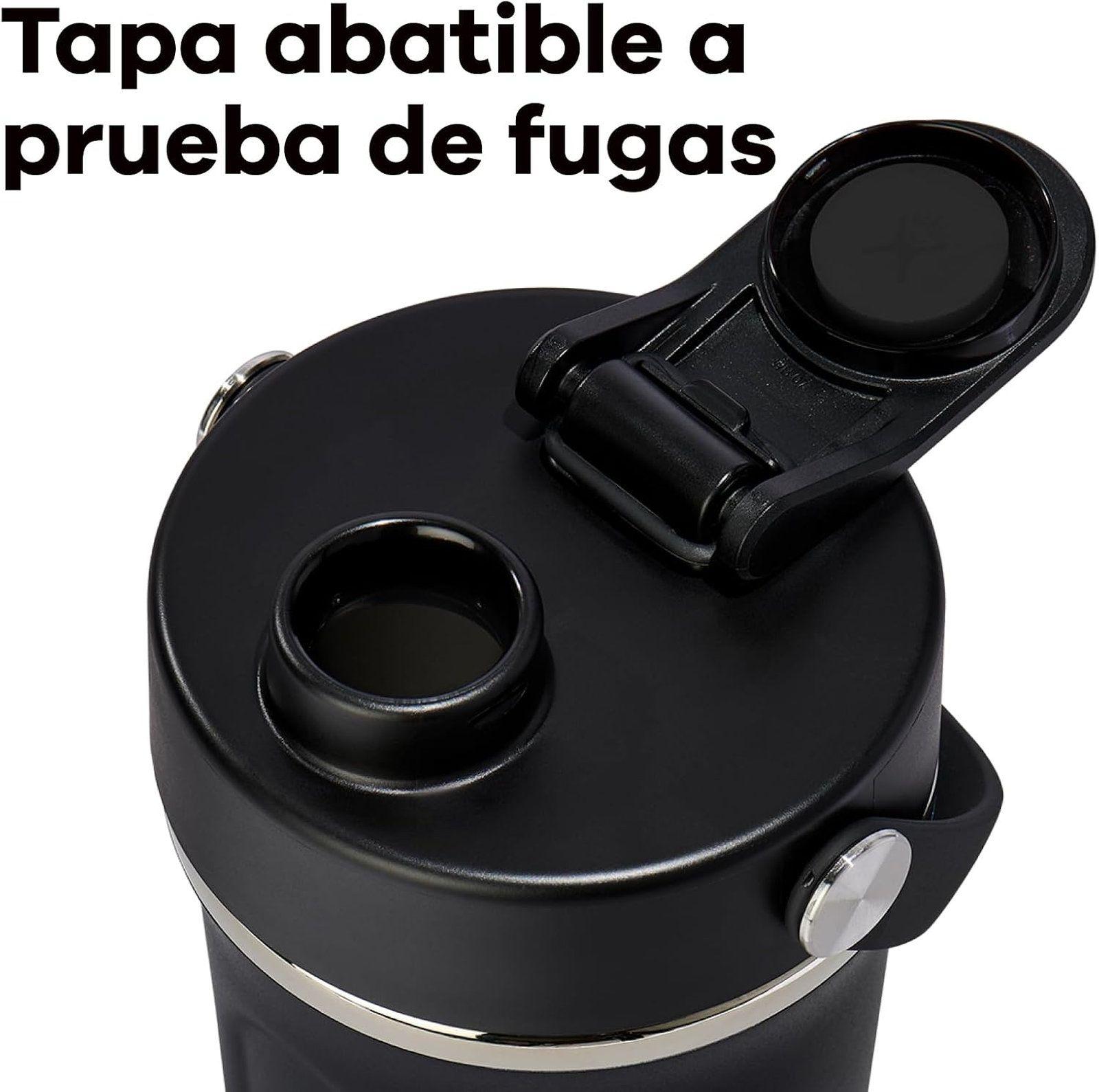 Botella Hydroflask Shaker Insulada 710Ml Negro V26-1