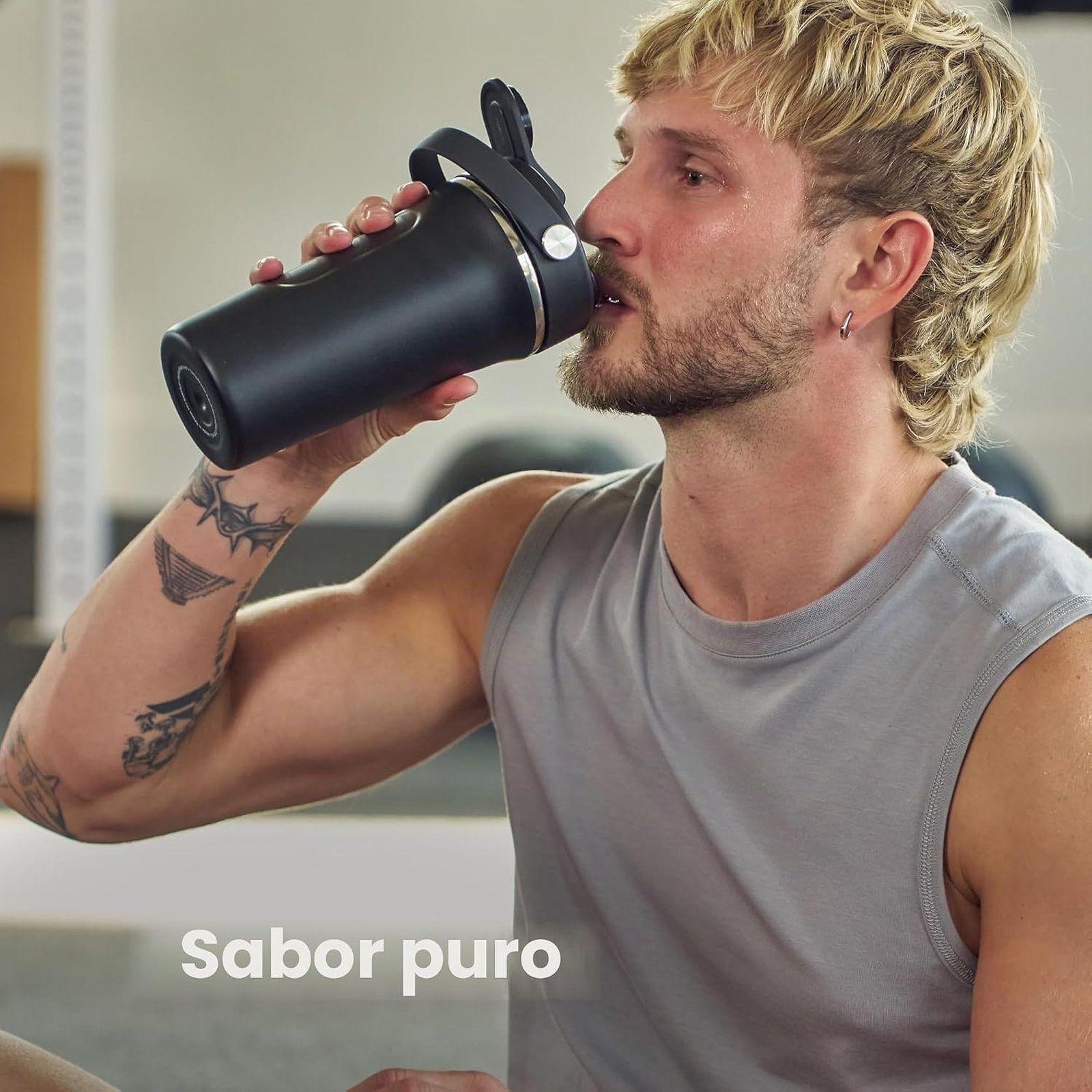 Botella Hydroflask Shaker Insulada 710Ml Negro V26-3