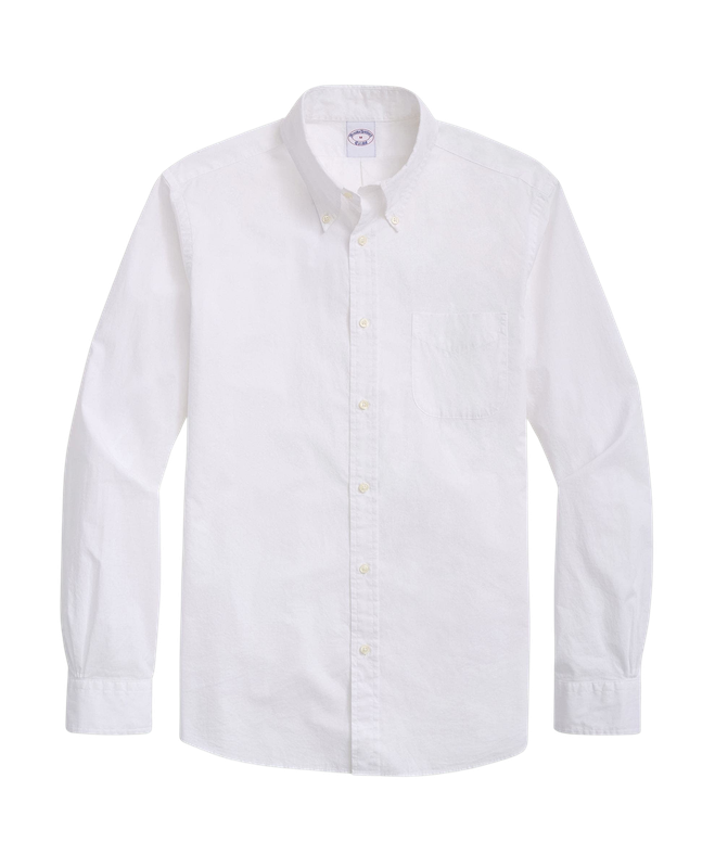 Camisa Brooks Brothers Friday Polo Buttom Down Blanco-0