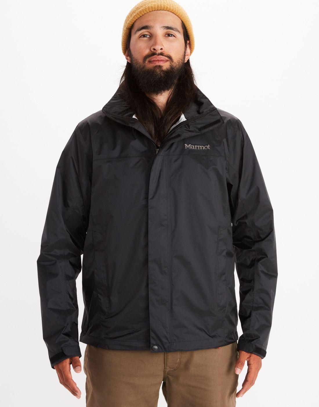 Chaqueta Marmot Hombre Impermeable Precip Eco Negro Cierre-0