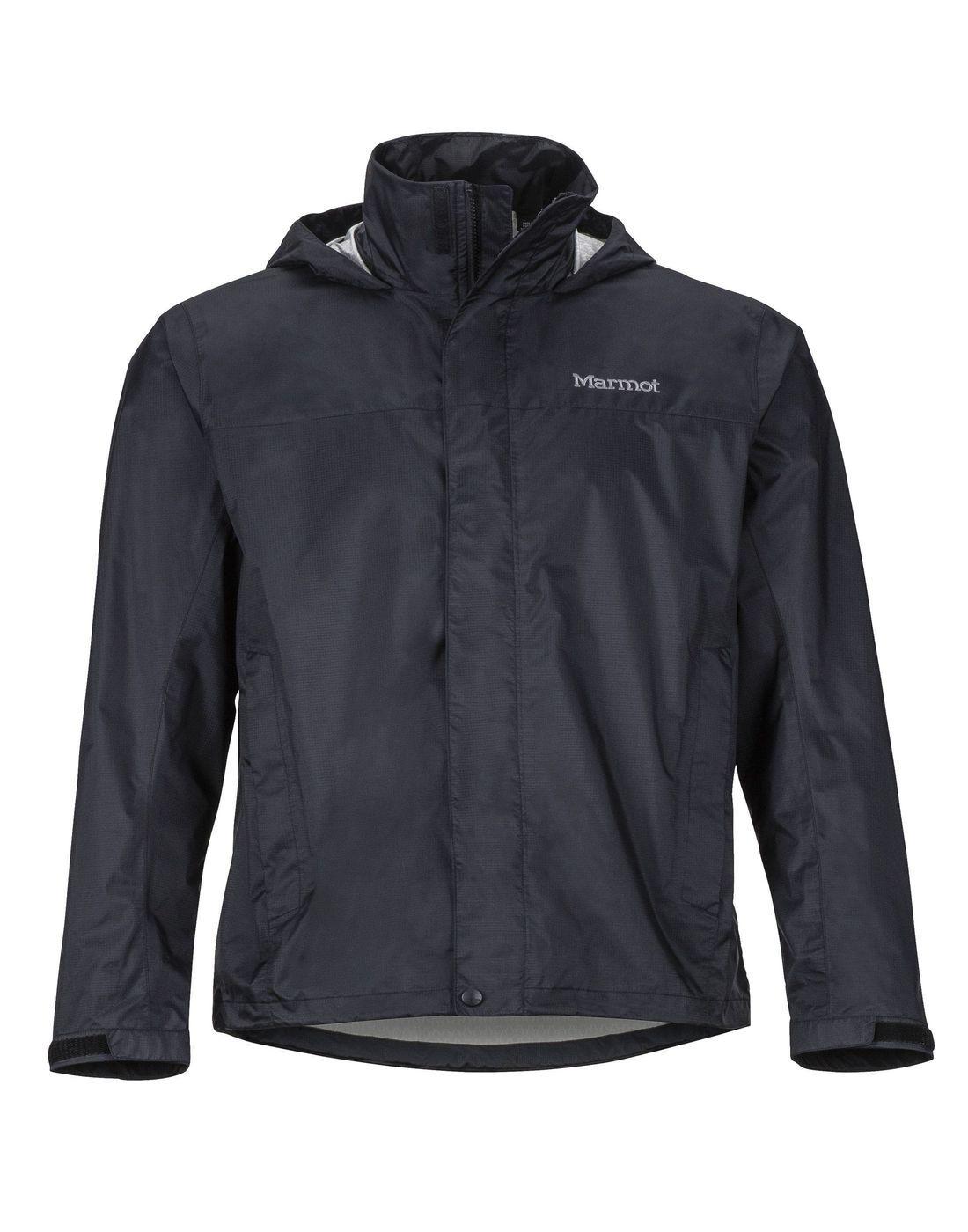 Chaqueta Marmot Hombre Impermeable Precip Eco Negro Cierre-2
