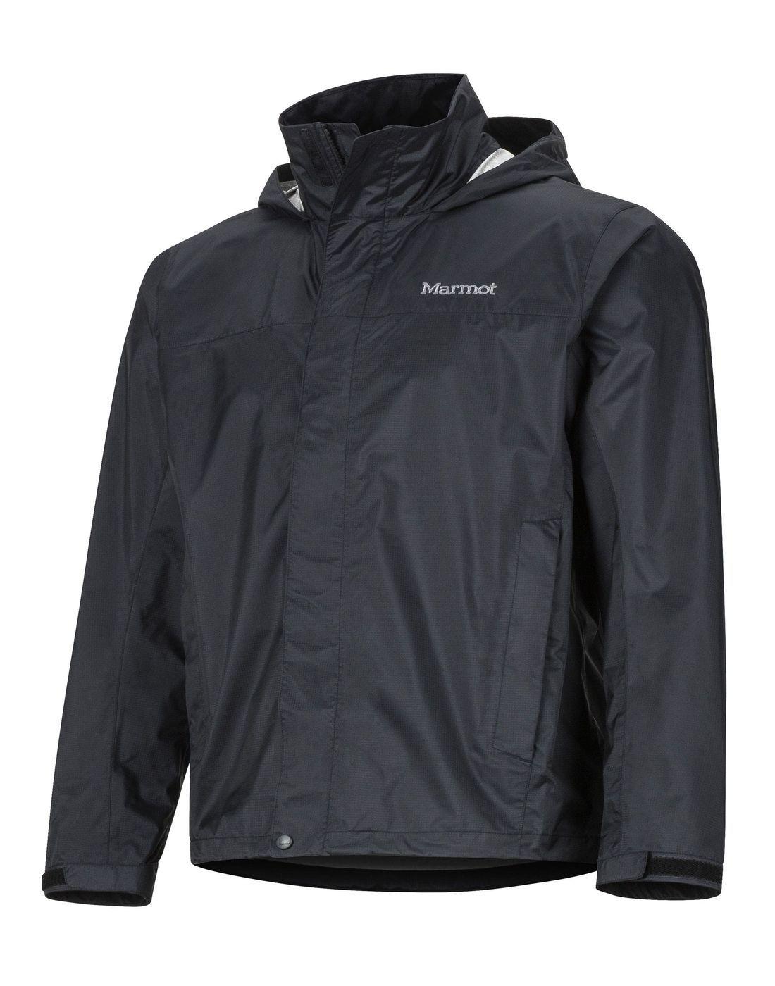 Chaqueta Marmot Hombre Impermeable Precip Eco Negro Cierre-3