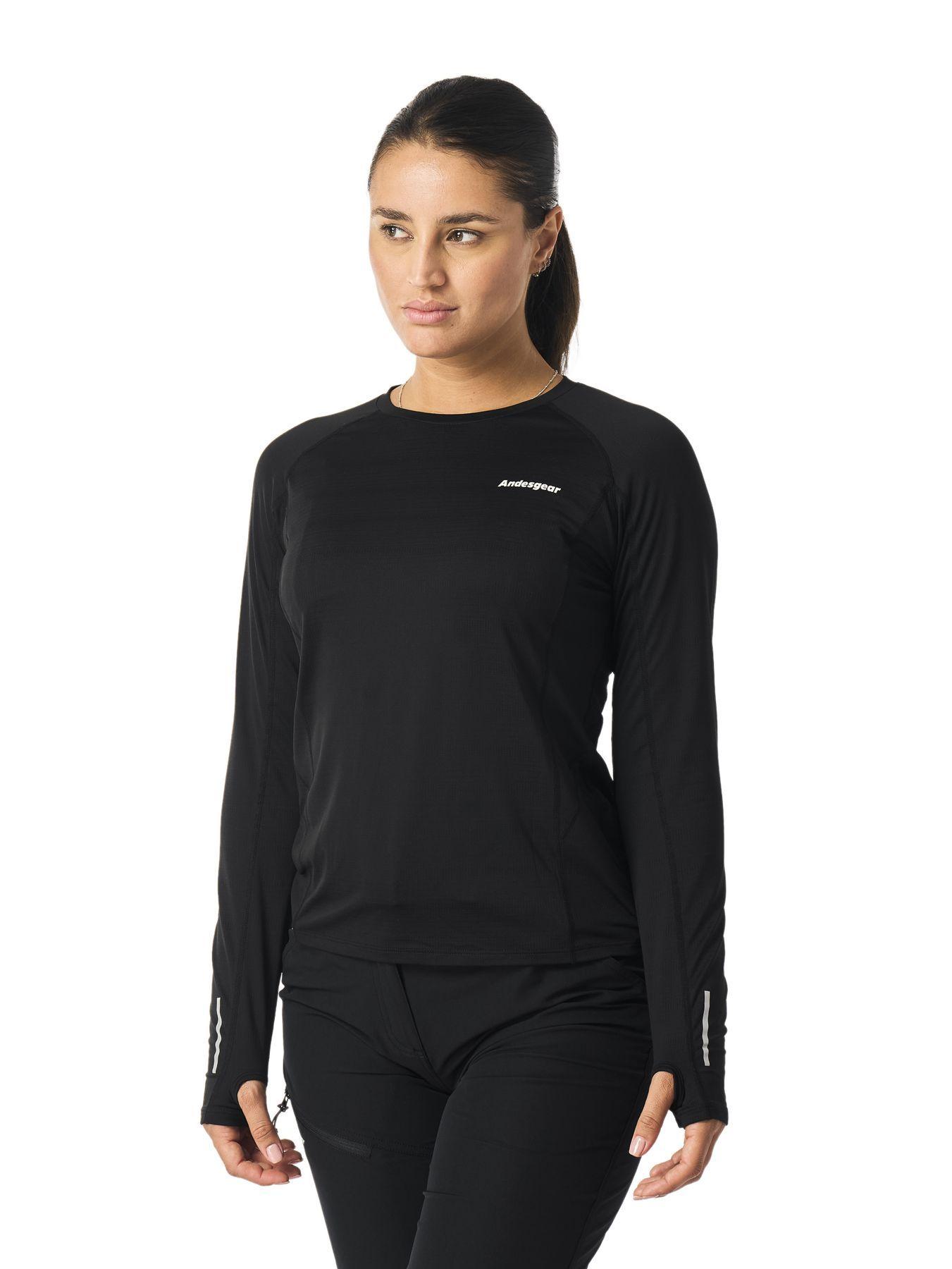 Polera Andesgear Mujer Vizcachas Negro-1