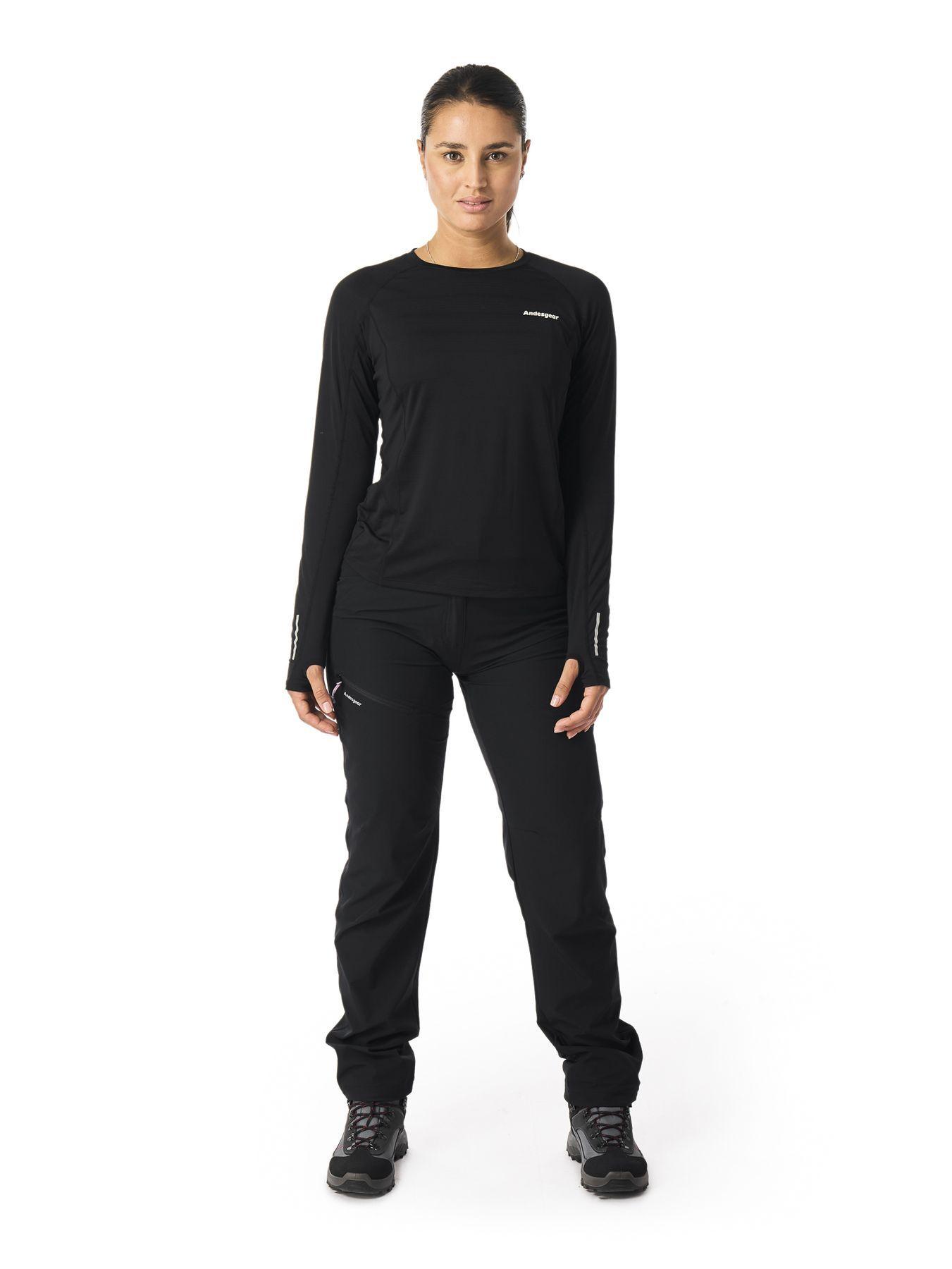 Polera Andesgear Mujer Vizcachas Negro-3