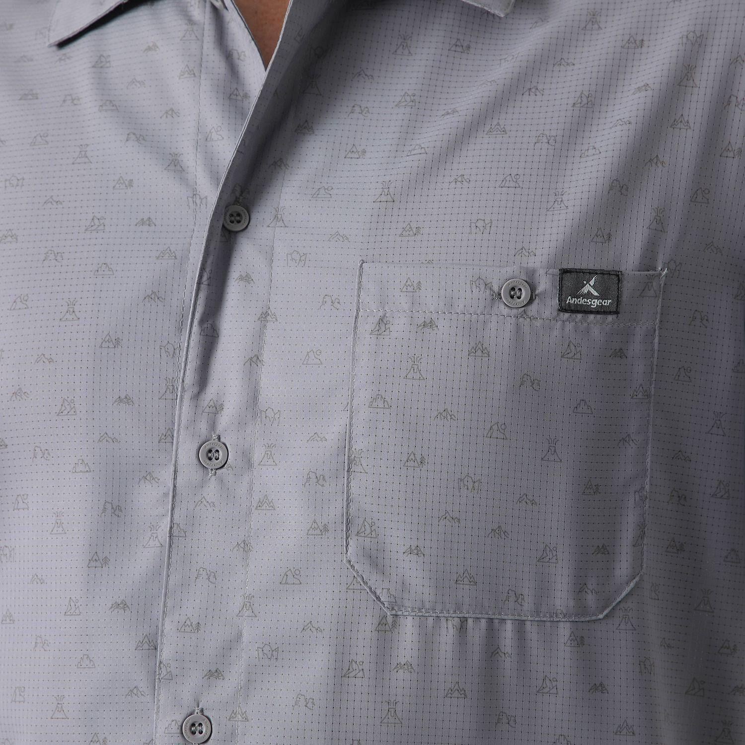 Camisa Andesgear Hombre Colico Gris-4