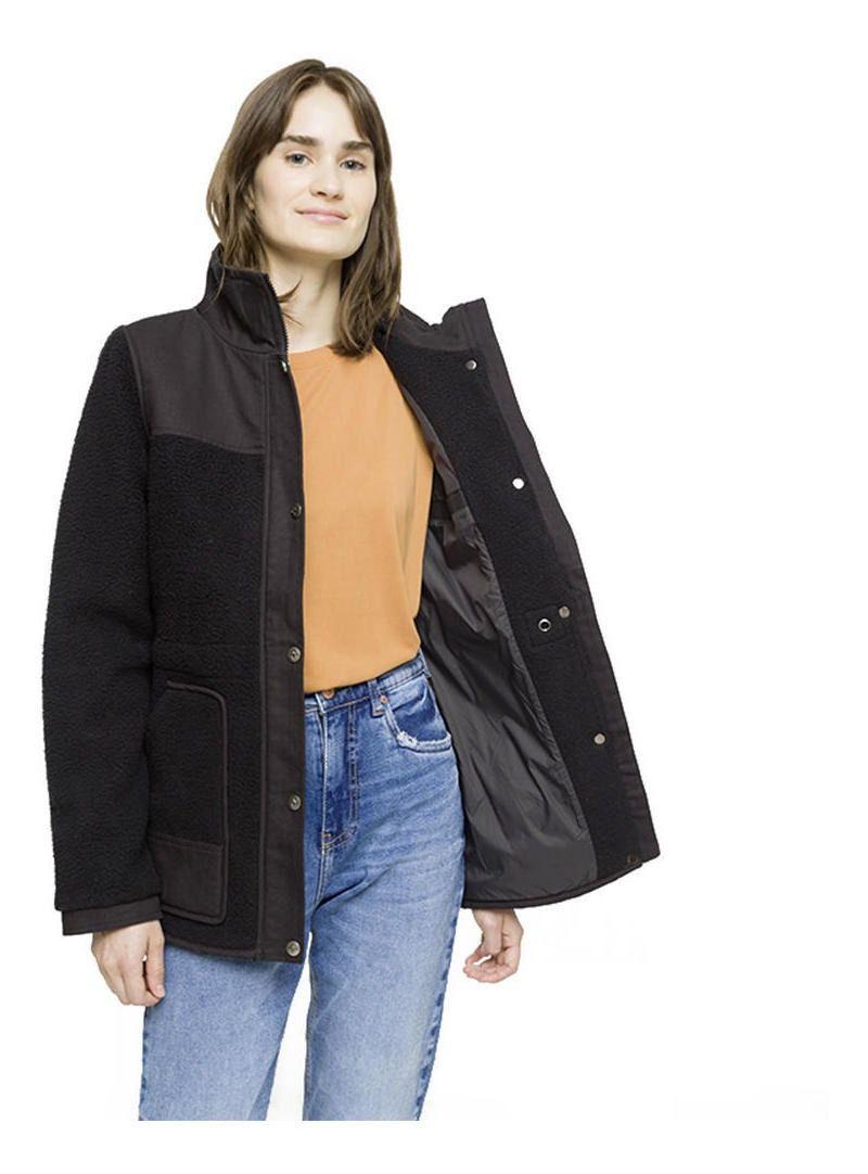 Chaqueta Kivül Mujer Flab Fleece Negro-2