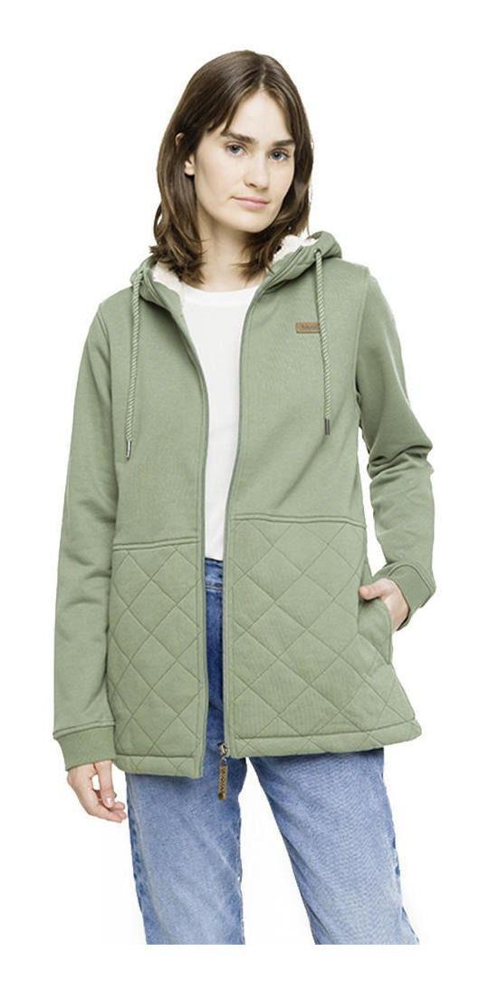 Polerón Kivül Mujer Quinu Sherpa Hoodie Verde-0