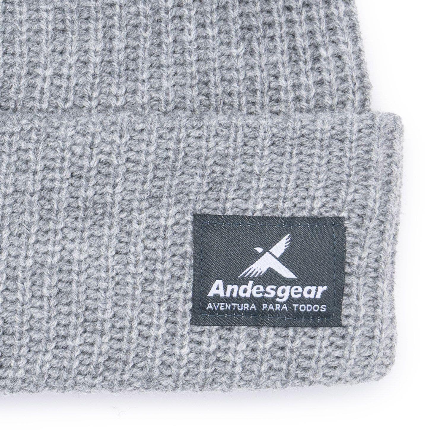 Gorro Andesgear Unisex Logo Gris-4