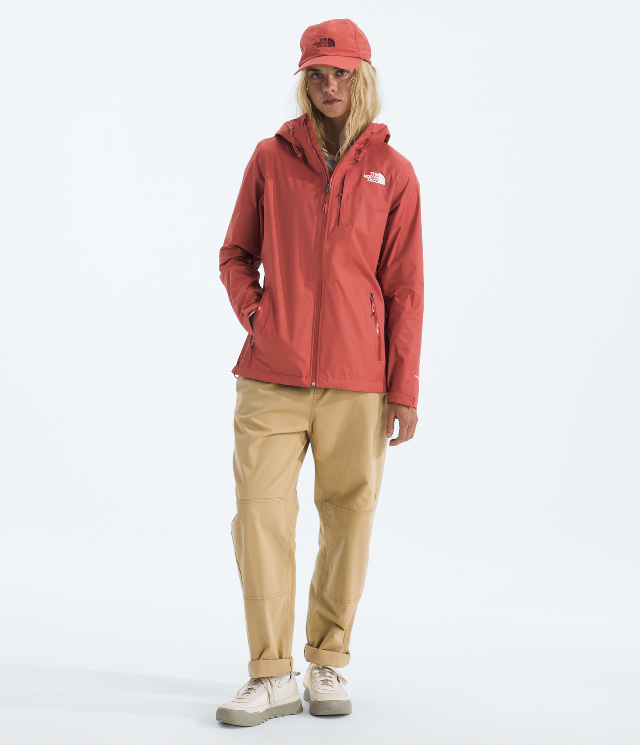 Chaqueta Impermeable Alta Vista Mujer Rojo-1