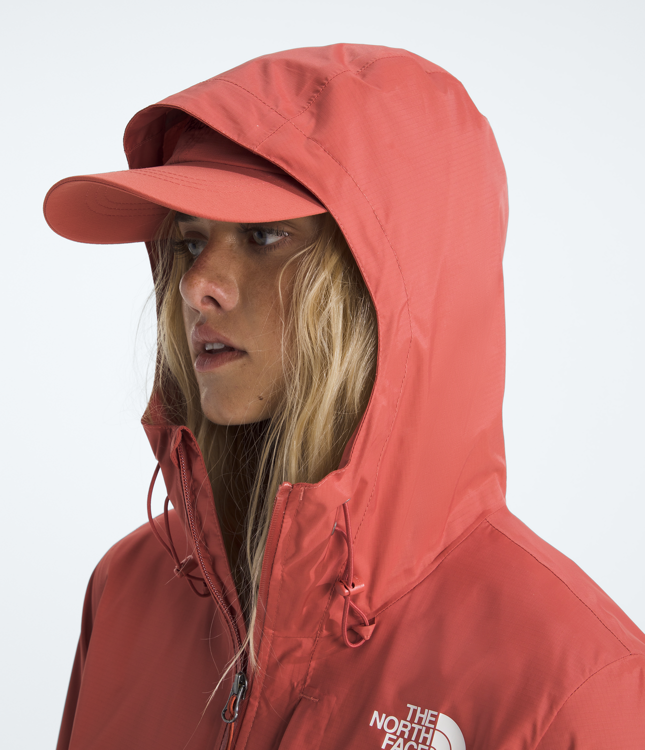 Chaqueta Impermeable Alta Vista Mujer Rojo-5