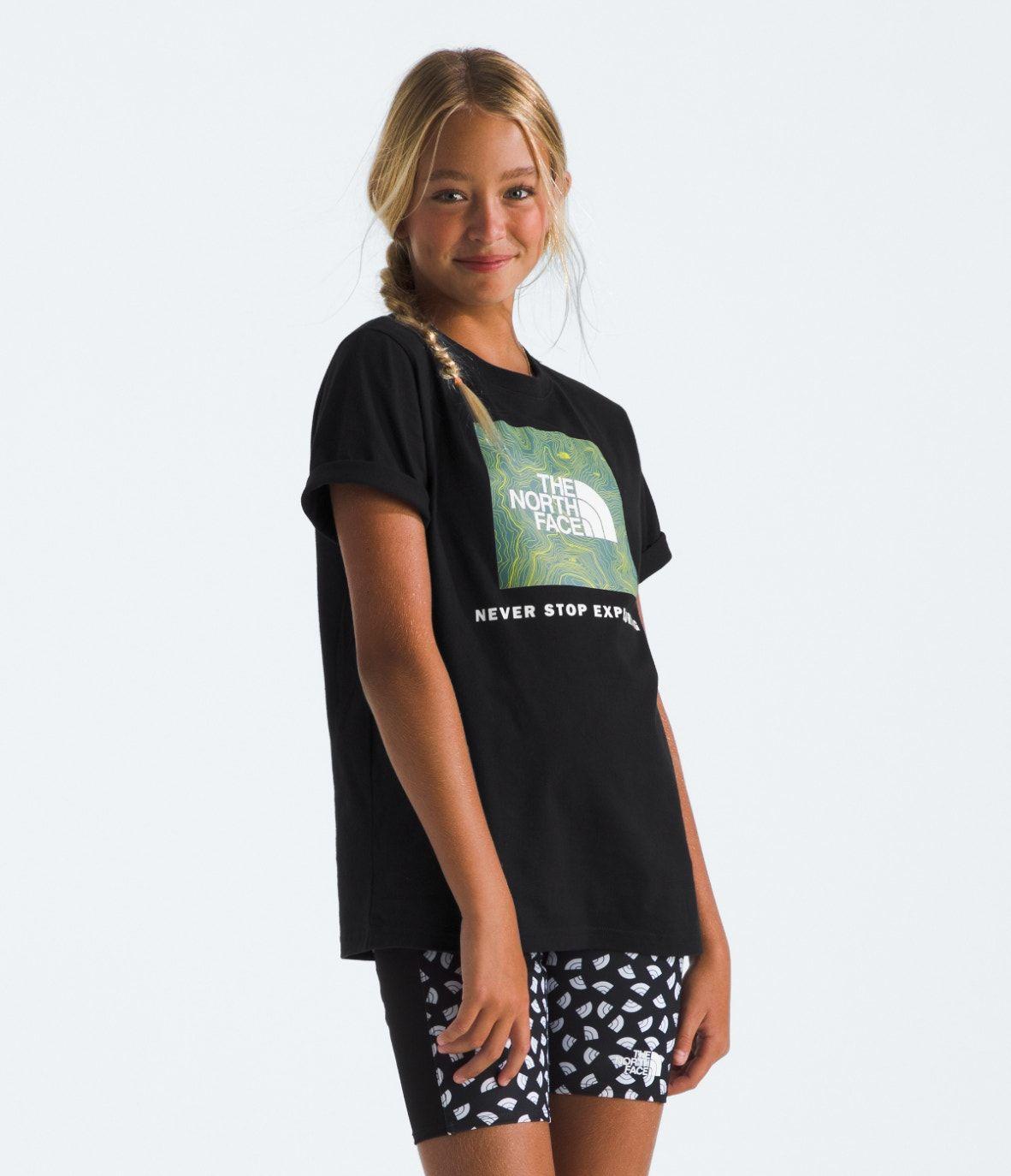 Polera The North Face Niñas y Niños Box Nse S/S Negro-3