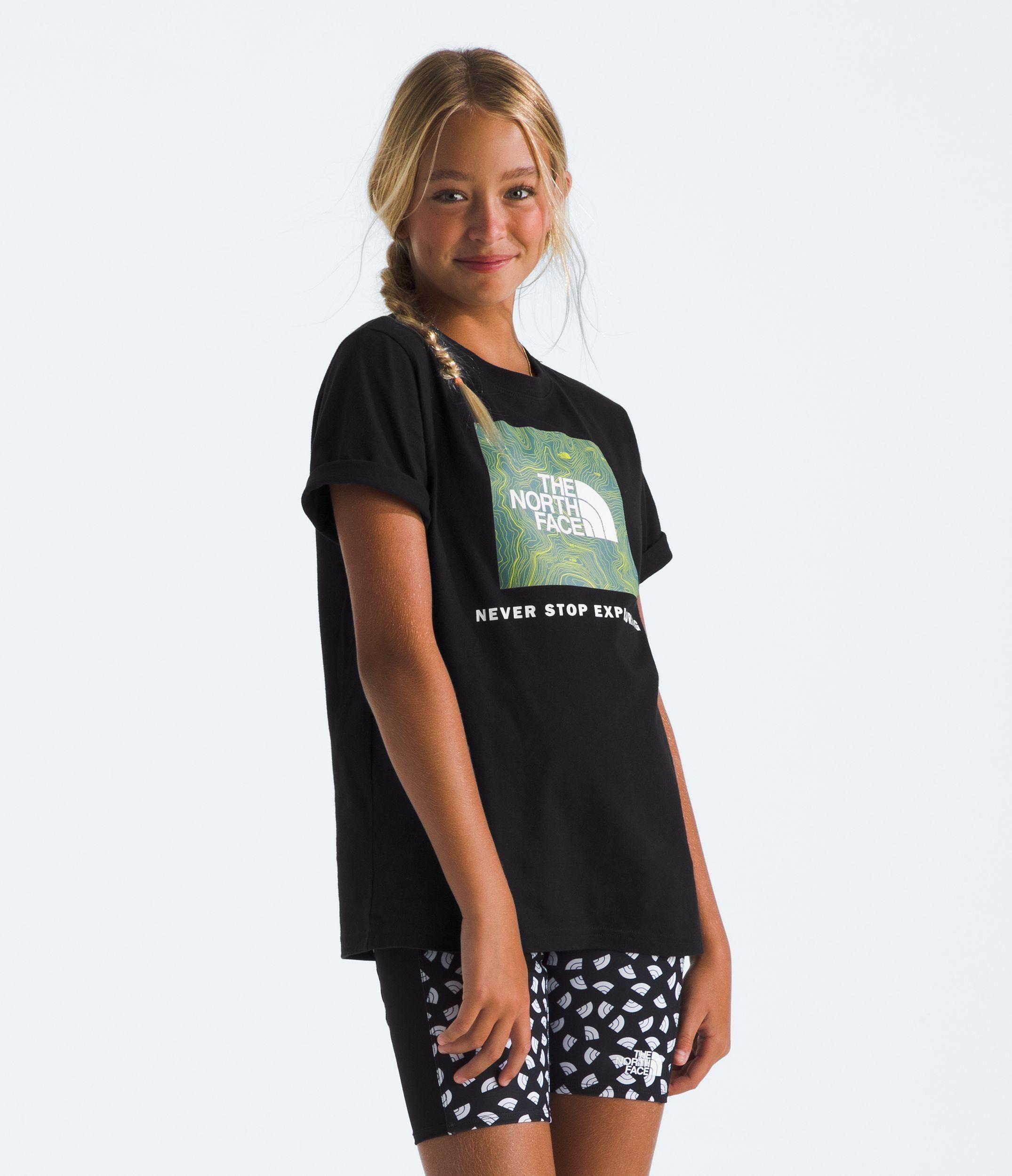 Polera The North Face Niñas y Niños Box Nse S/S Negro-4